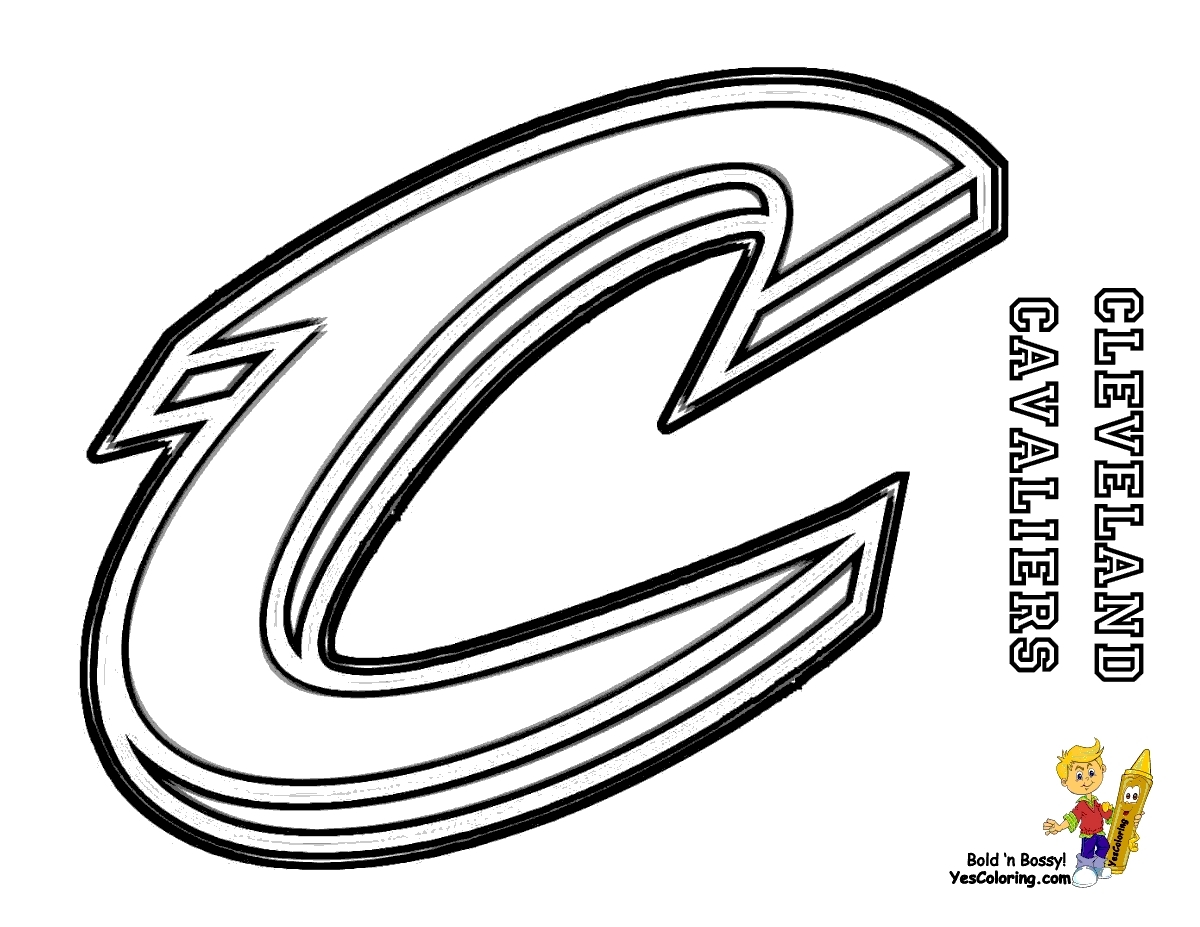 Cleveland Cavaliers Logo Coloring Pages At GetDrawings Free Download