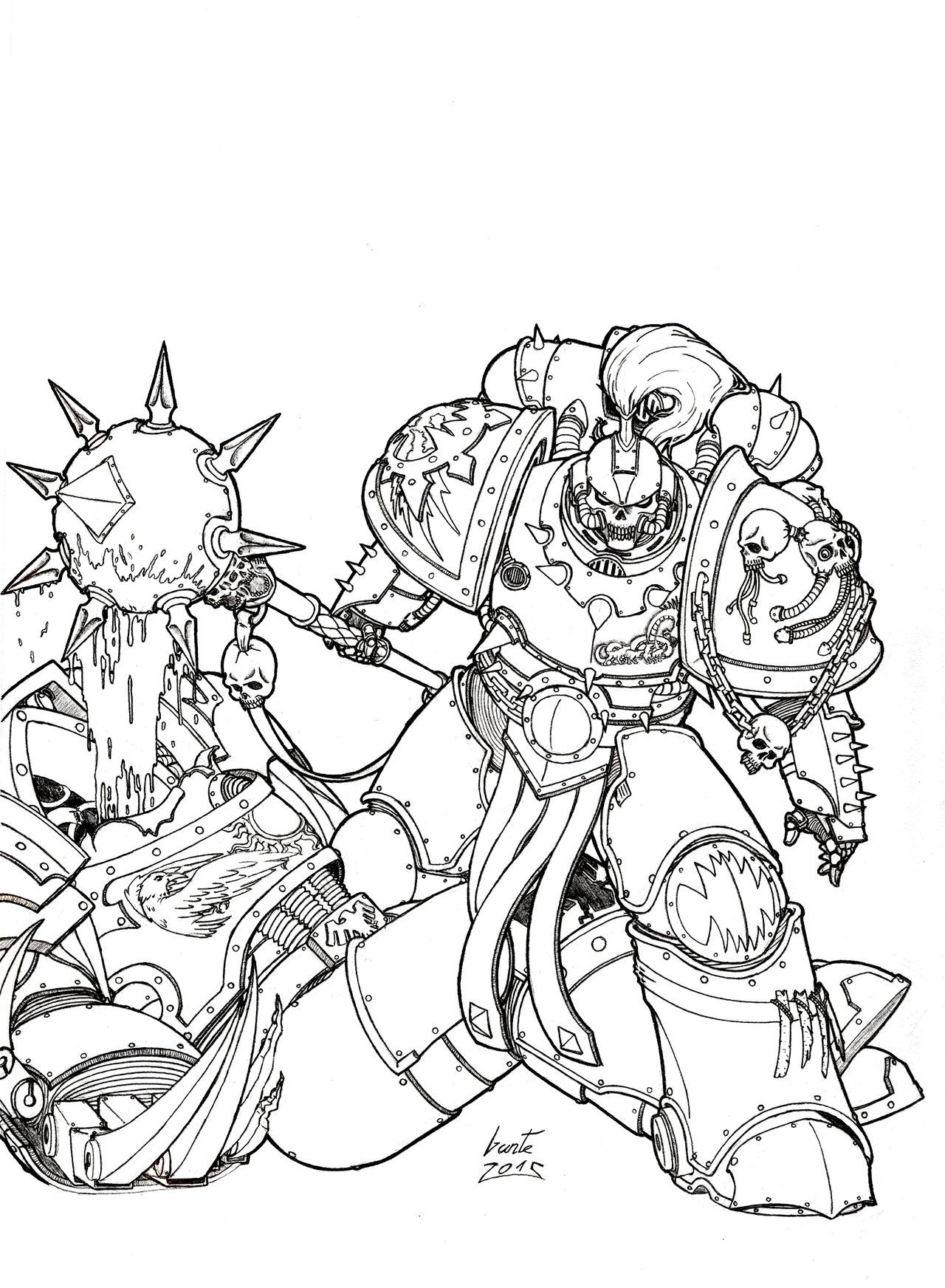 Clever Girl Pre Heresy Aspirin Page 107 HALL OF HONOUR Warhammer 40k Artwork