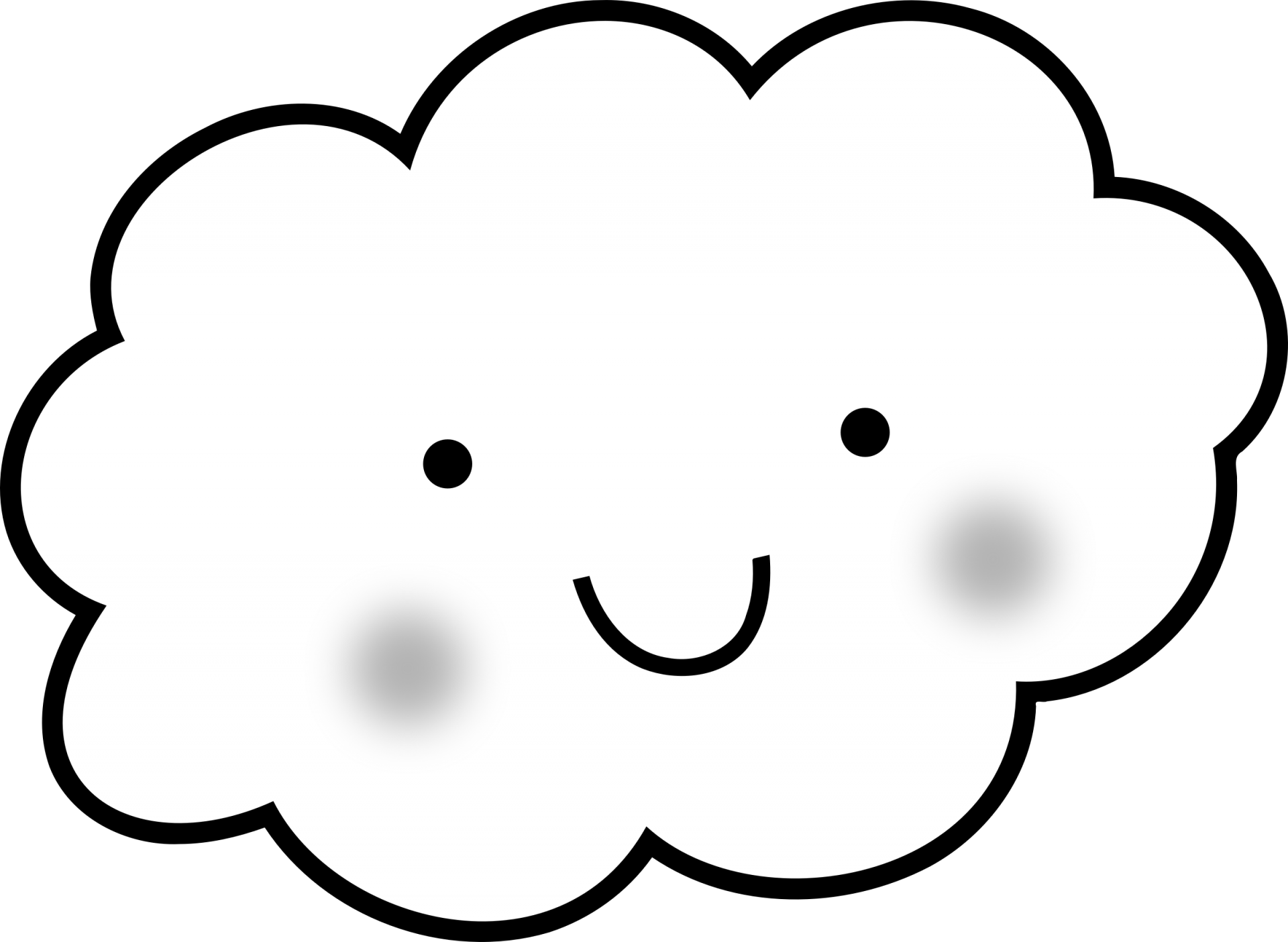 Clouds Coloring Pages Learny Kids