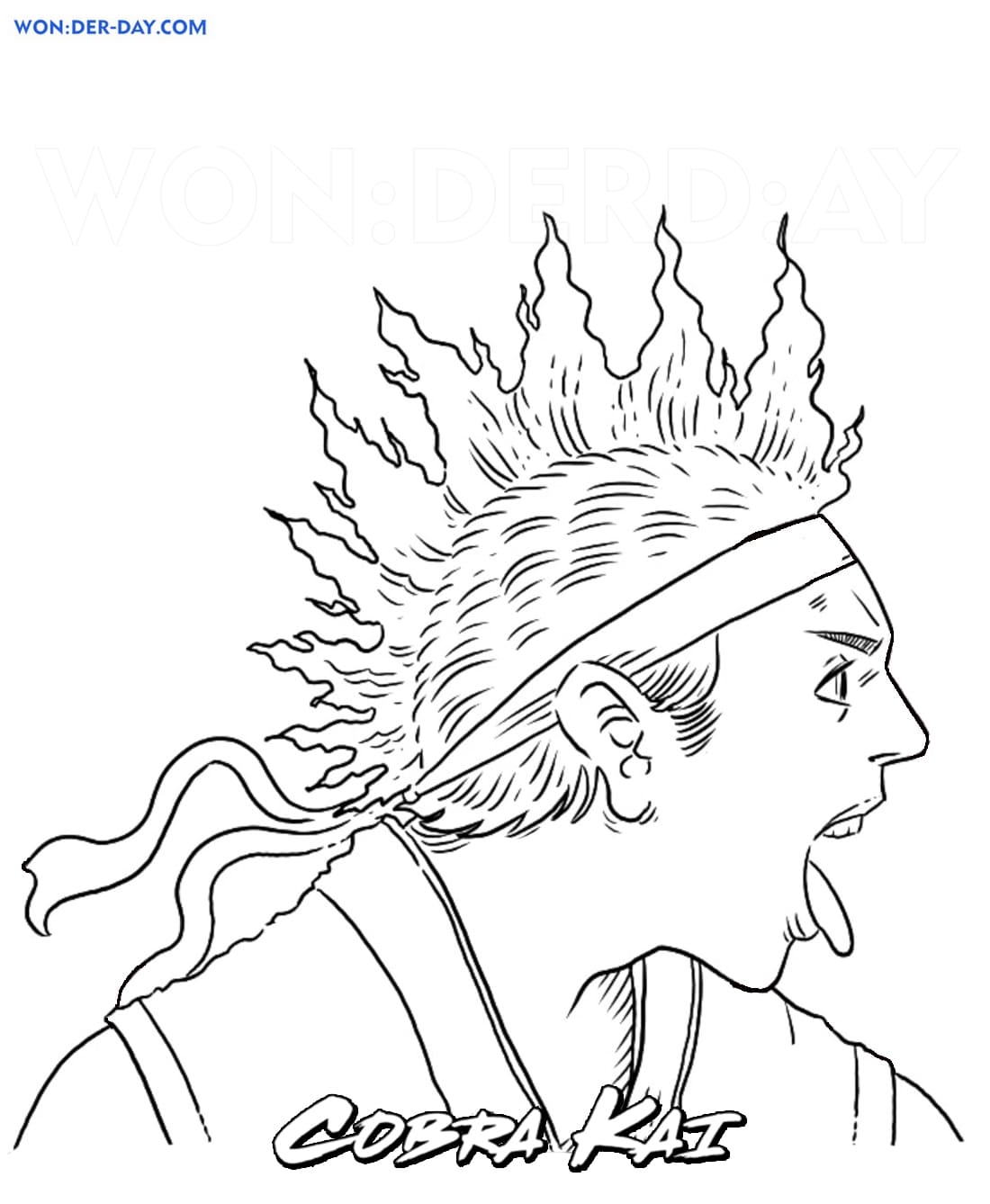 Cobra Kai Coloring Pages Printable Coloring Pages WONDER DAY Coloring Pages For Children