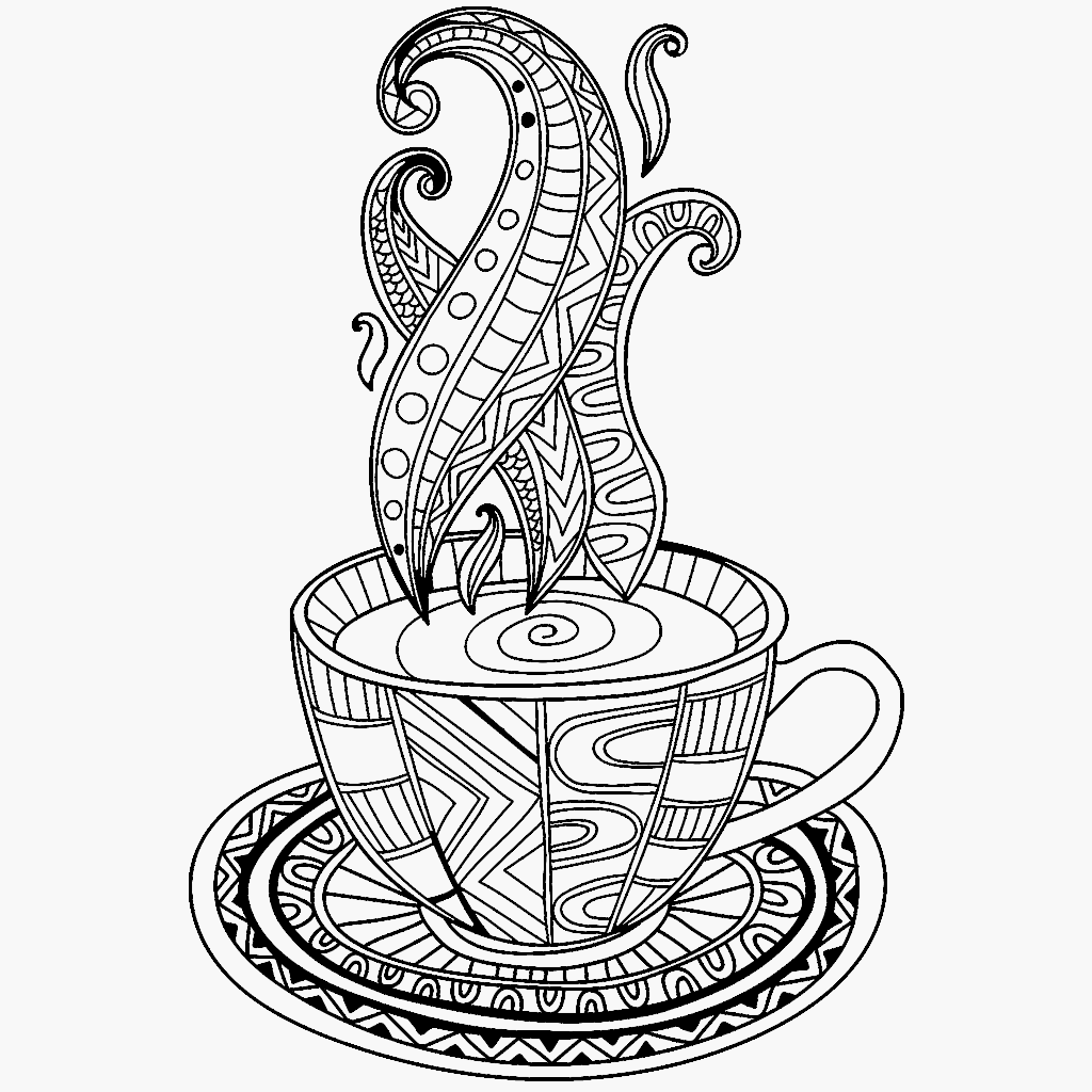 Coffee Cup Coloring Pages At GetColorings Free Printable Colorings Pages To Print And Color