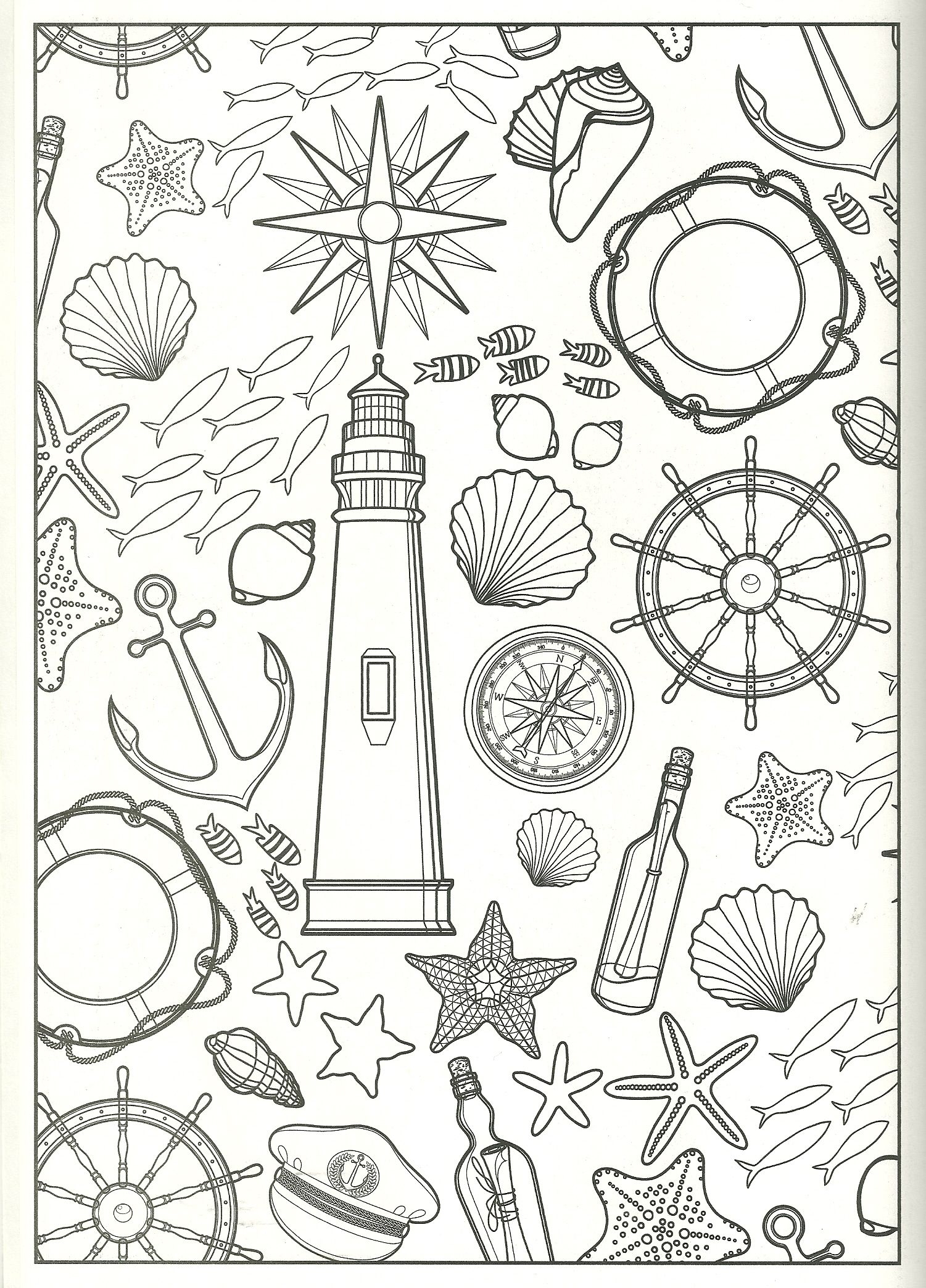 Collage Coloring Pages