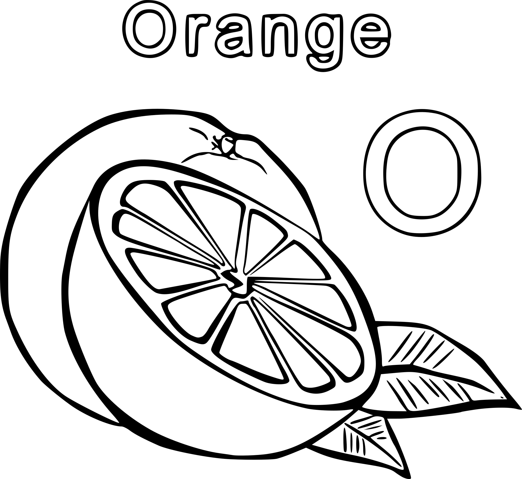 Color Orange Coloring Pages Coloring Home