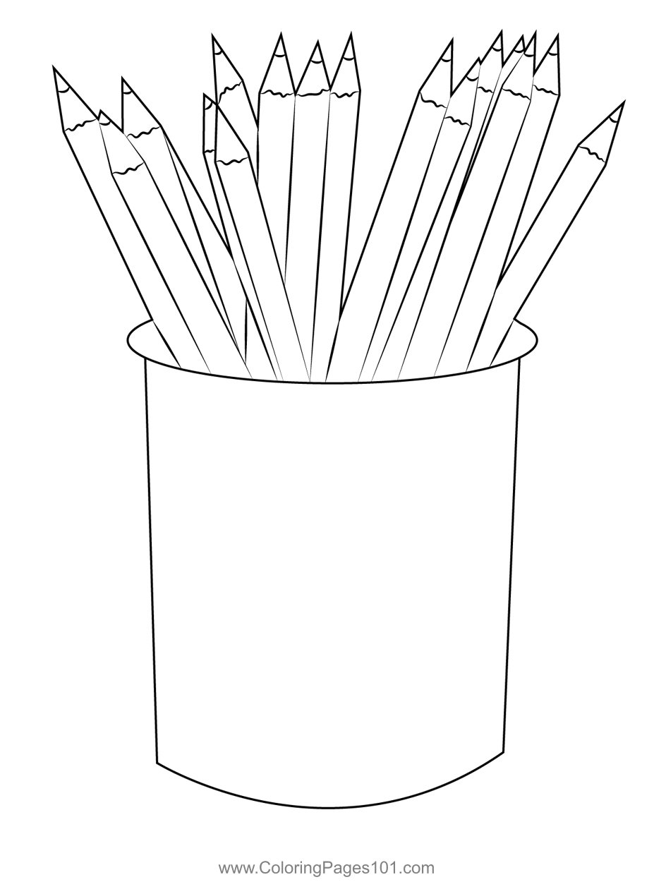 Pencil Coloring Page