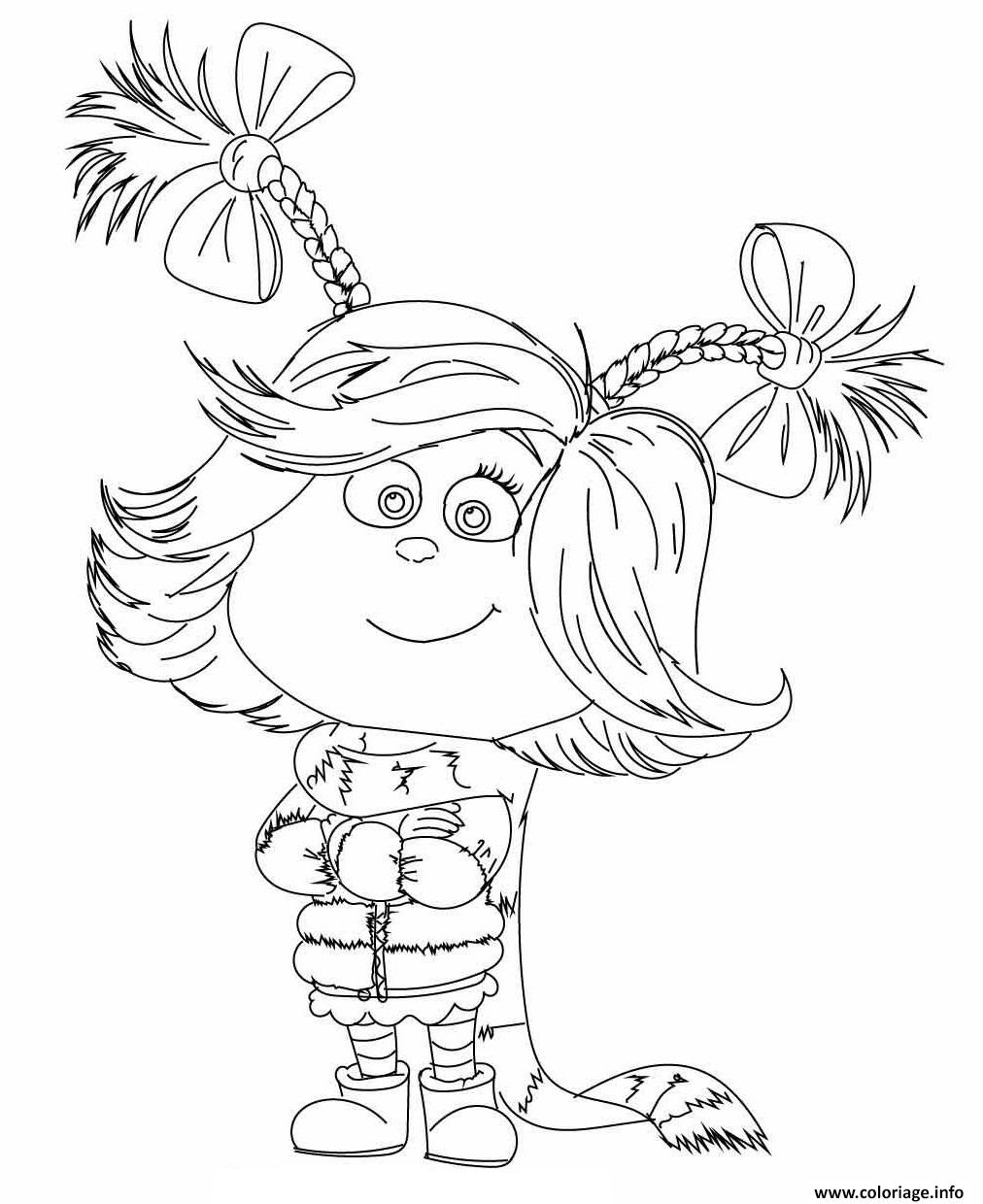 Coloriage Cindy Lou Who Le Grinch JeColorie