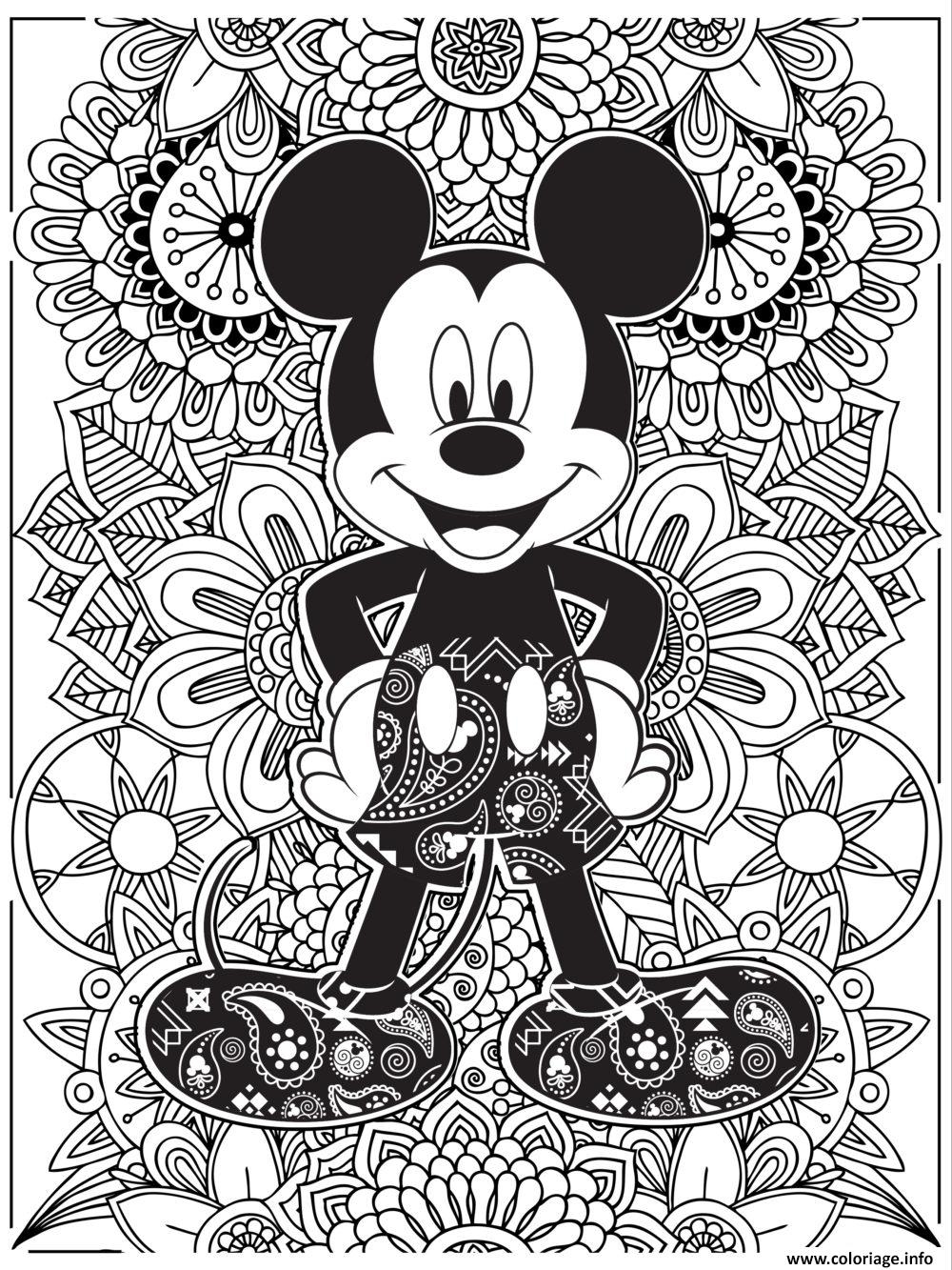Coloriage De Mandala Disney 30000 Collections De Pages Colorier Imprimables
