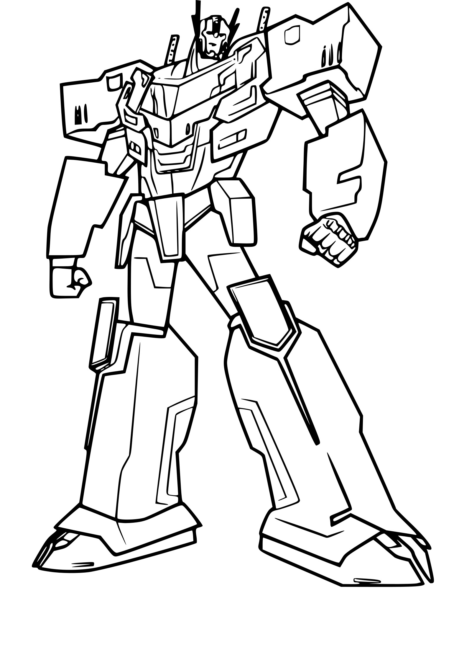 Coloriage Optimus Prime Imprimer