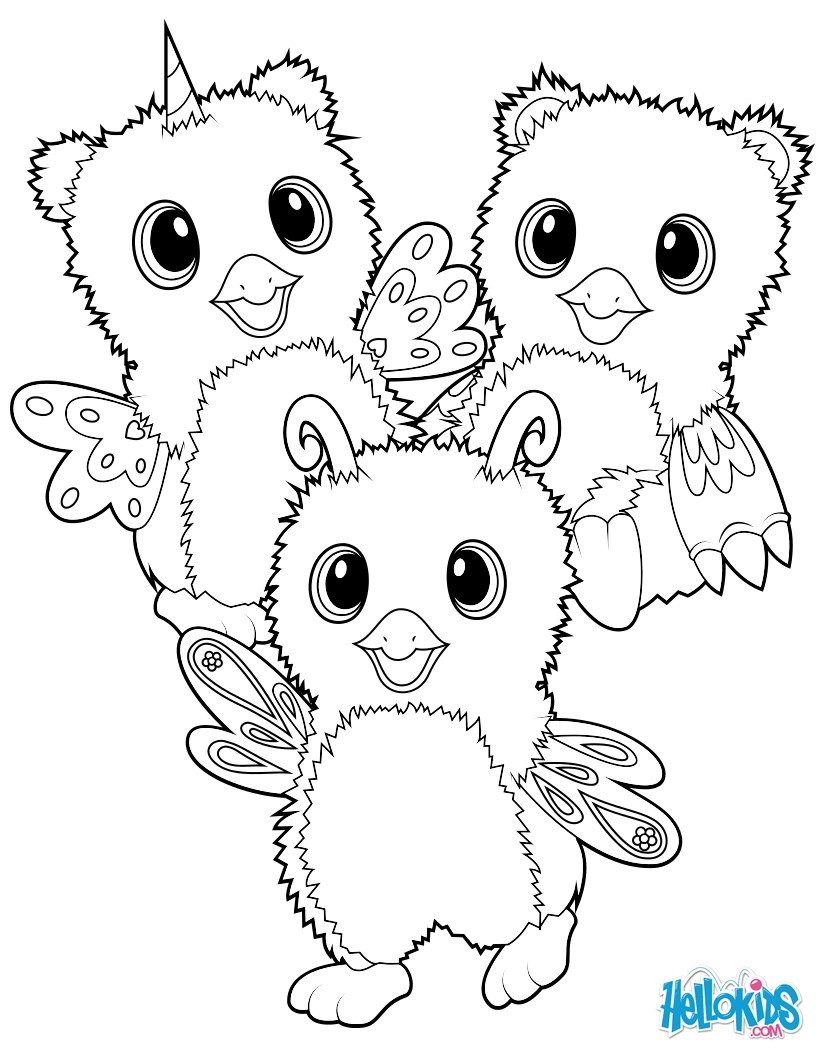 Coloriages Hatchimals Burtle Owlicorn Et Bearakeet Fr Hellokids