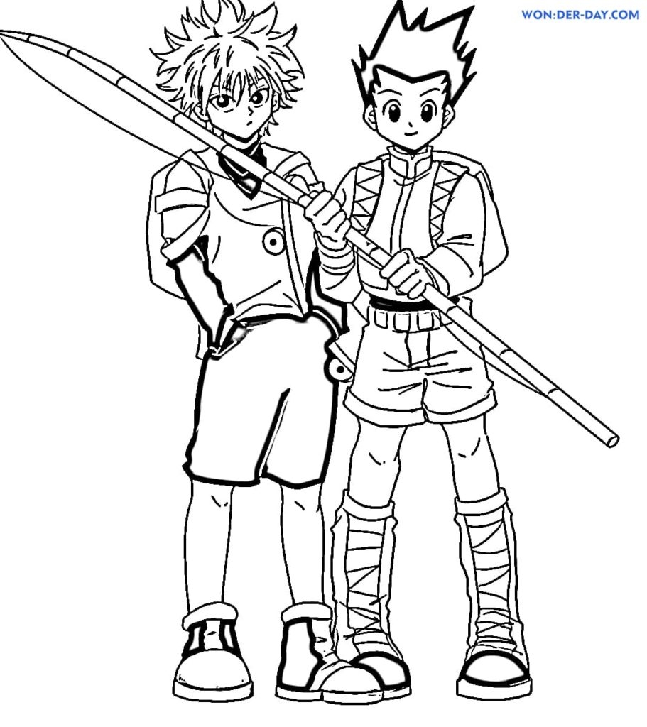 Coloriages Hunter X Hunter AniYuki Anime Portal