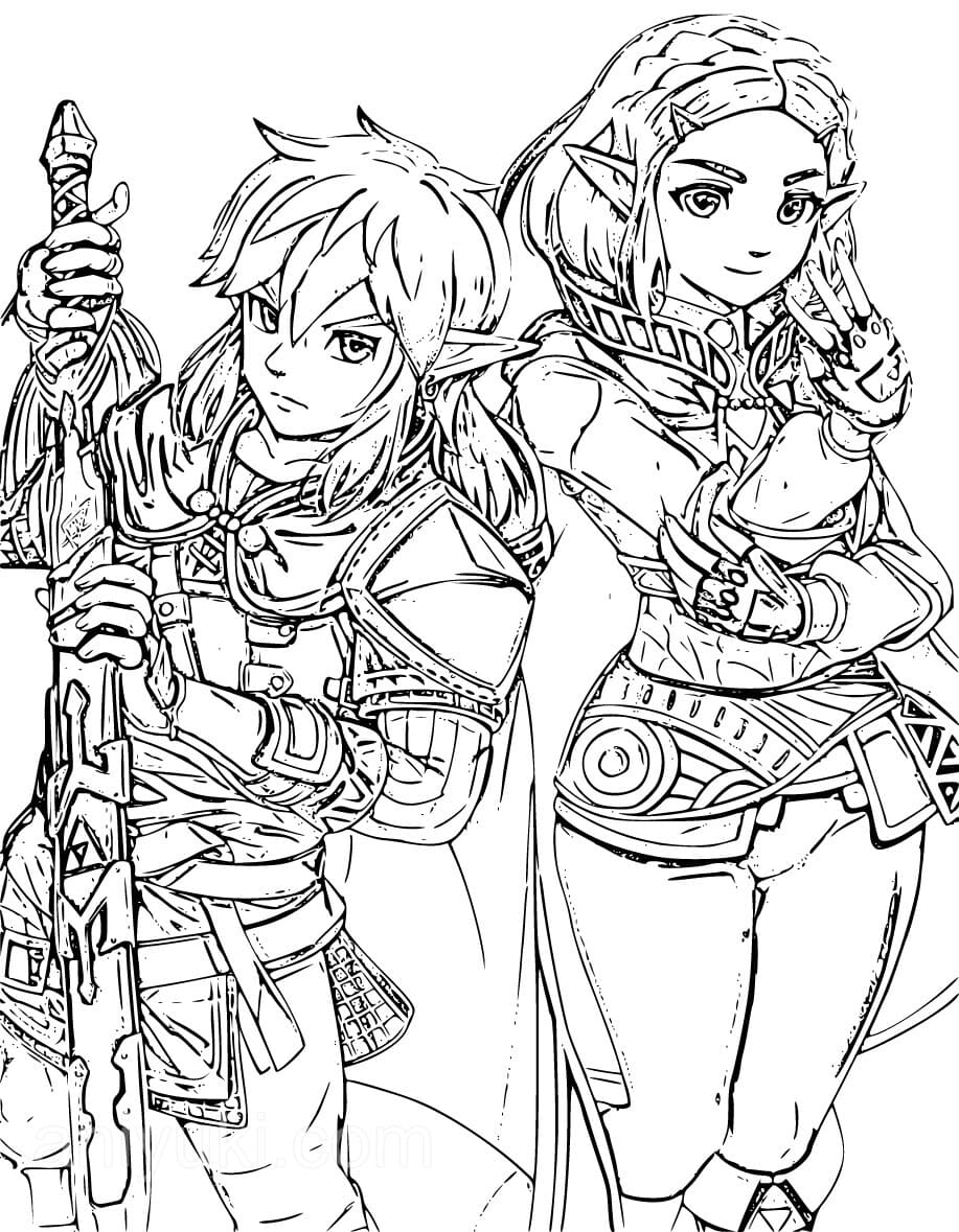 Coloriages La L Gende De Zelda AniYuki