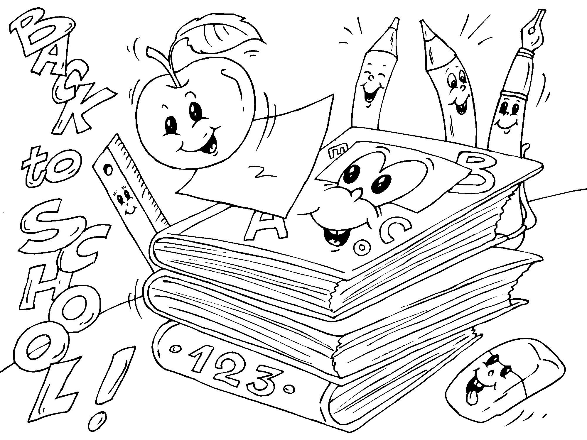 Coloring Page Back To School Free Printable Coloring Pages Img 22690
