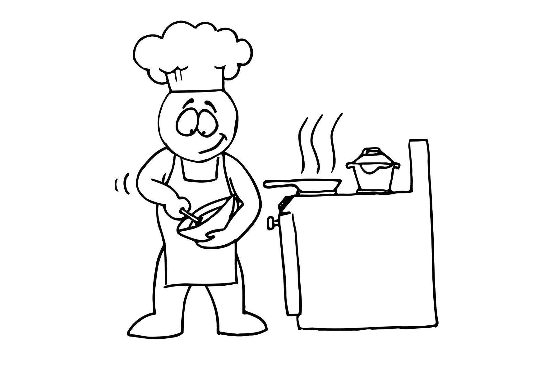 Coloring Page Cooking Free Printables Img 11685