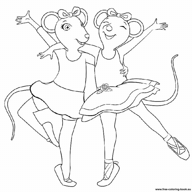 Coloring Pages Angelina Ballerina Printable Coloring Pages Online