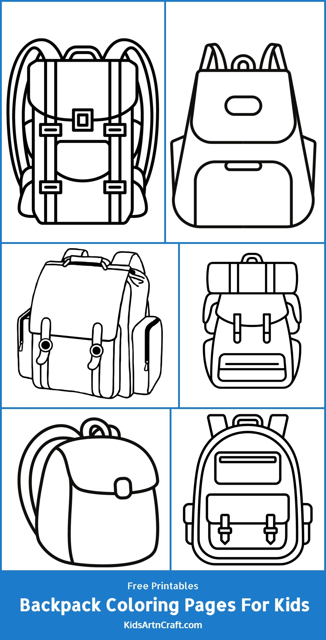 Coloring Pages Backpack
