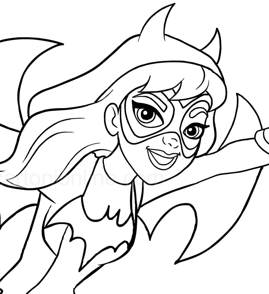 Batgirl Coloring Pages