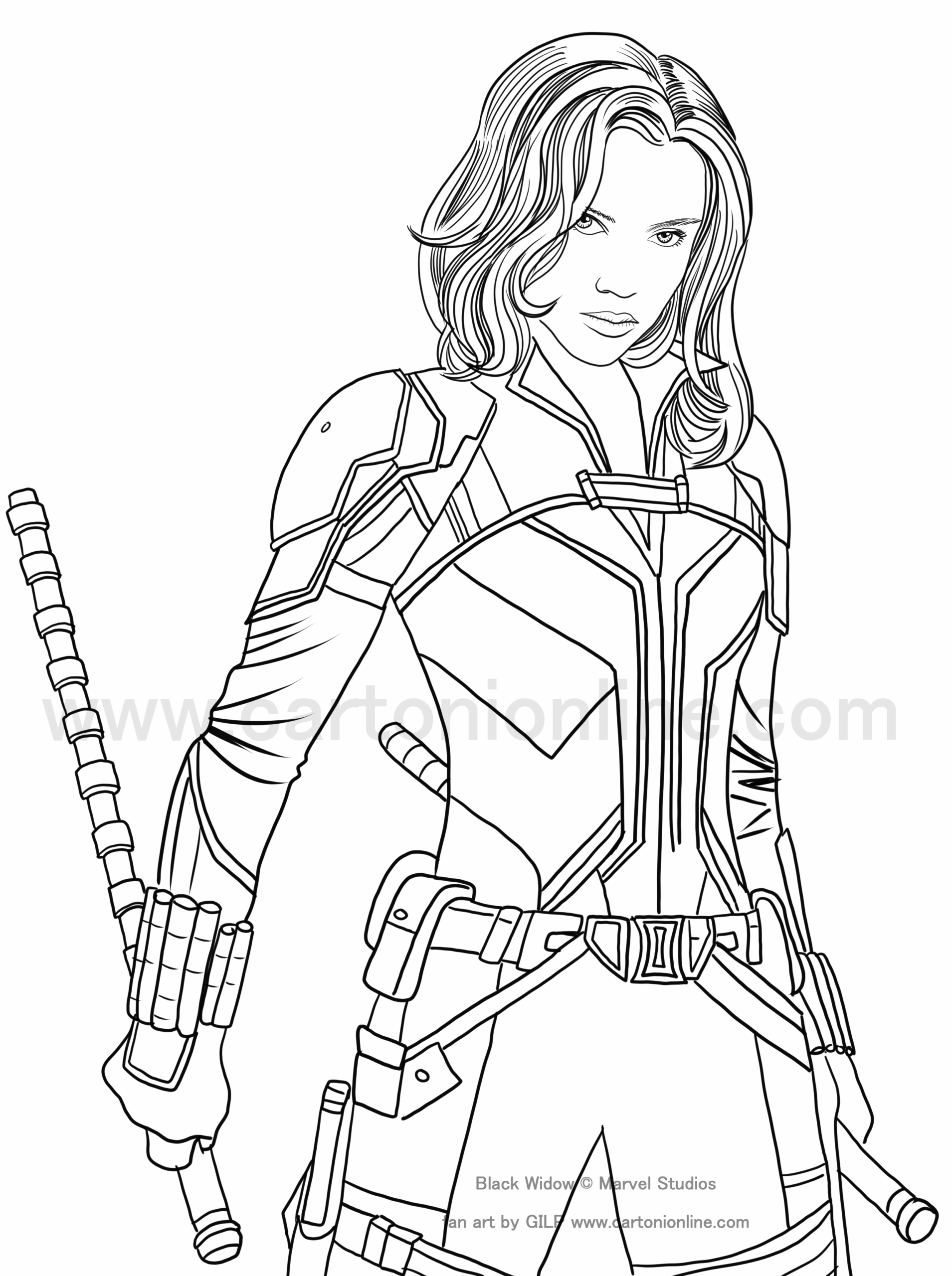 Coloring Pages Black Widow