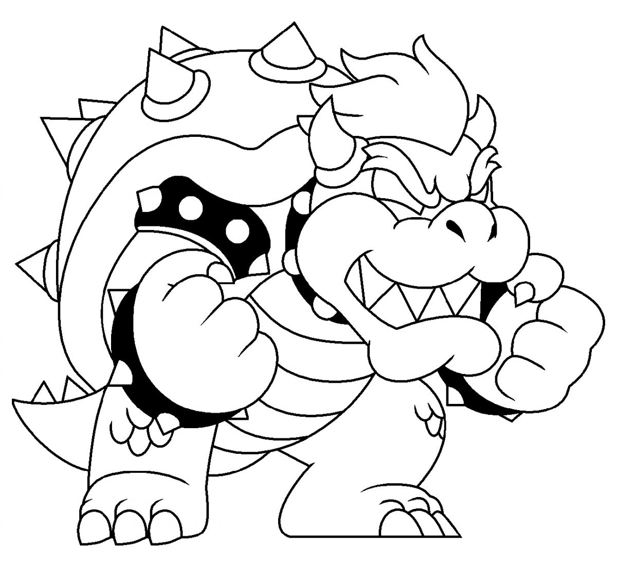 Coloring Pages Bowser Mario Super Colouring Jr Print Printable Bros Monster Koopalings Choose