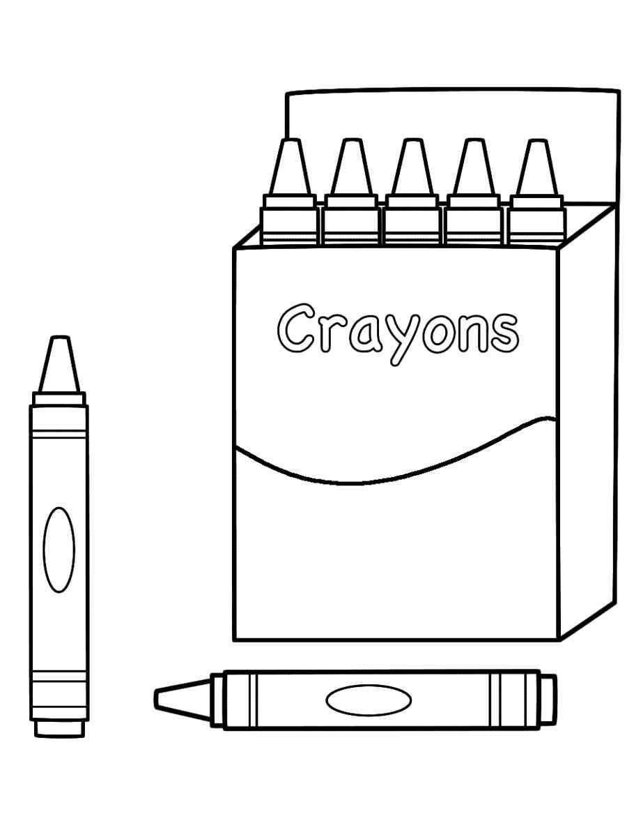 Coloring Pages Crayons