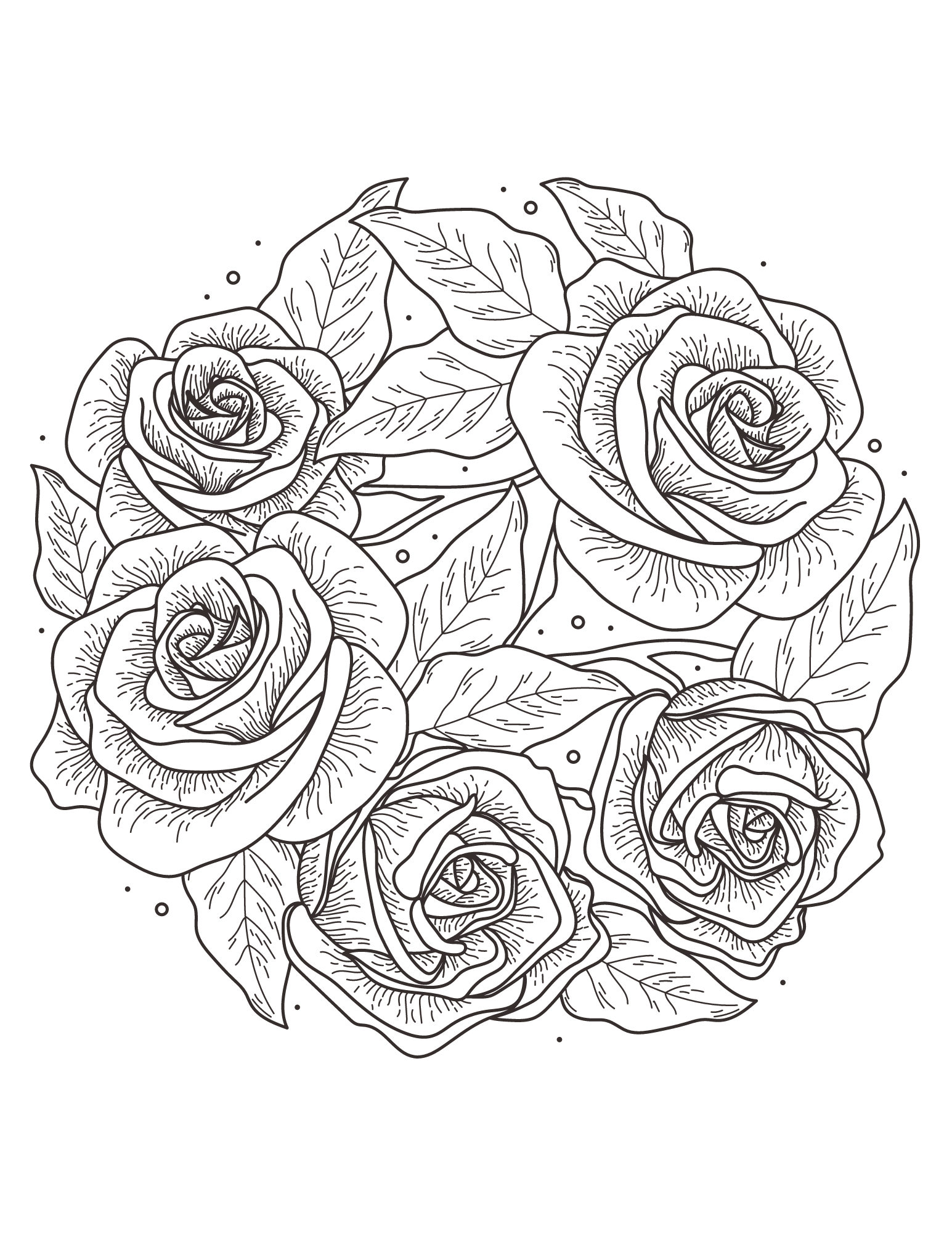 Coloring Pages For Adults Roses