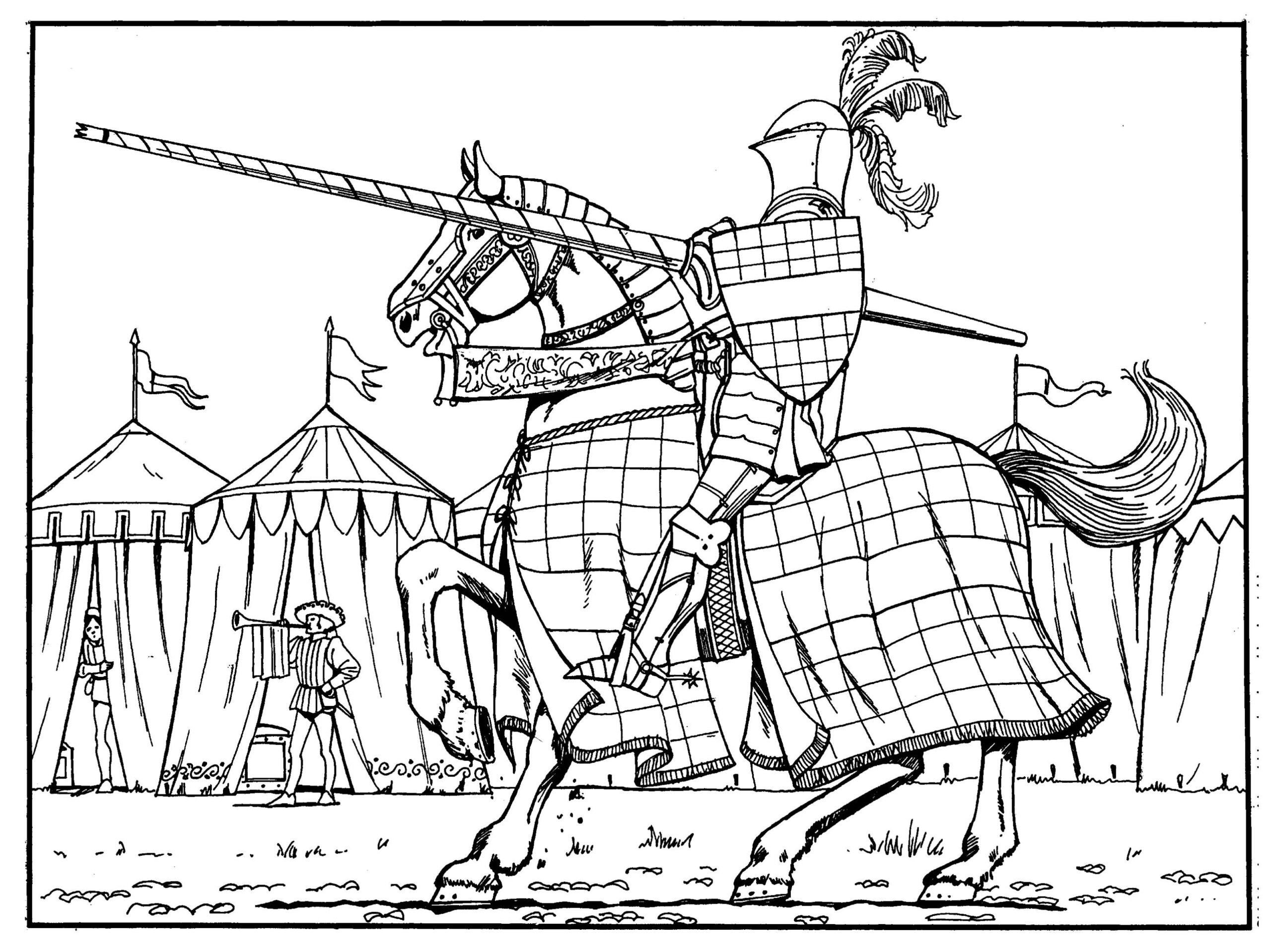 Coloring Pages For Medieval Times Coloring Home
