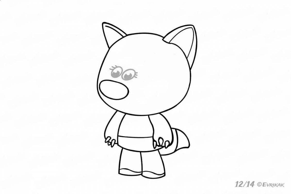 Coloring Pages Fox Mimimishki 29 Pcs Download Or Print For Free 4183