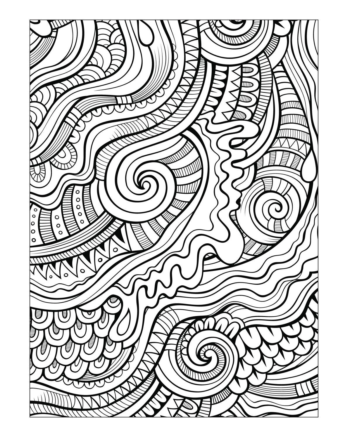 Abstract Coloring Pages For Adults