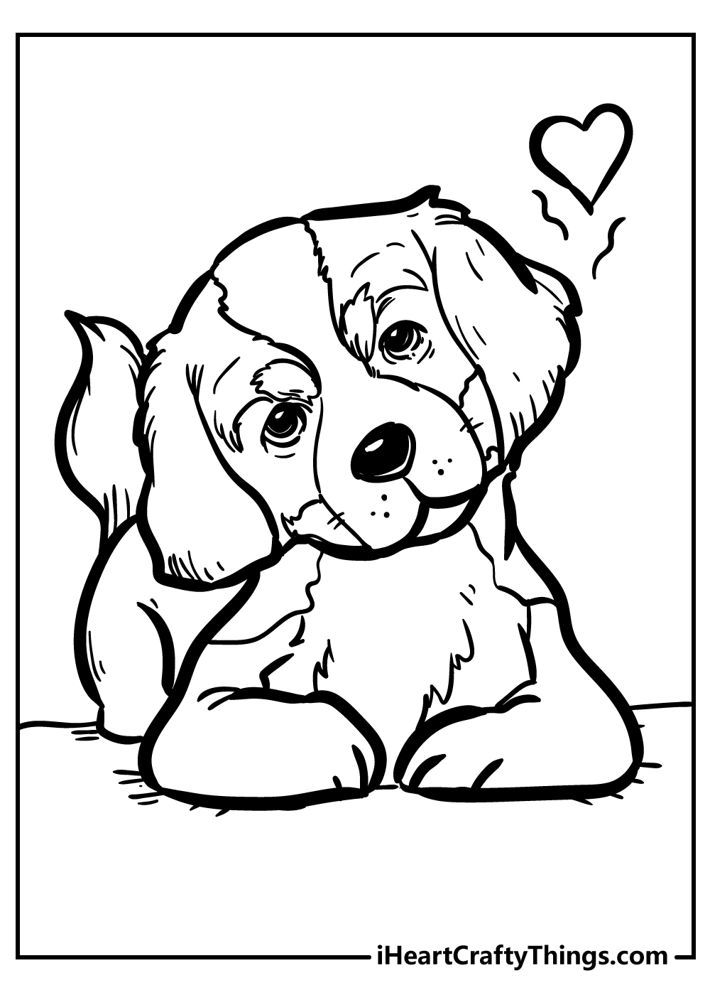 Coloring Pages Free Printable Dogs