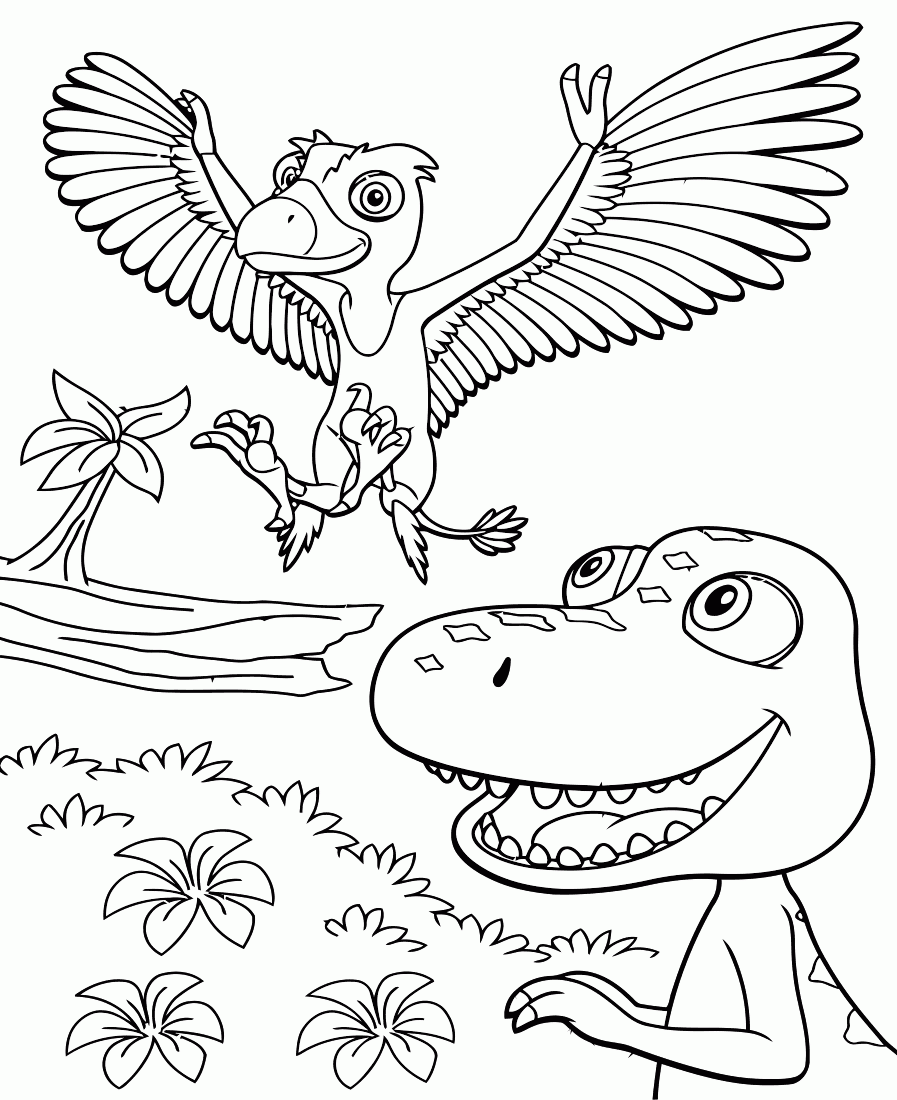 Coloring Pages From The Animated TV Series Dinosaur Train To Print For Free