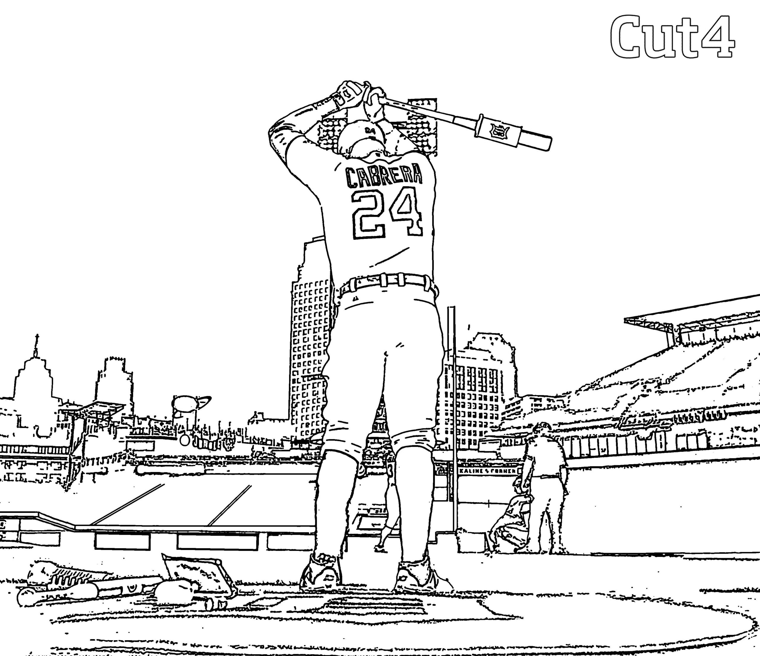Coloring Pages Mlb Baseball Players Thiva Hellas
