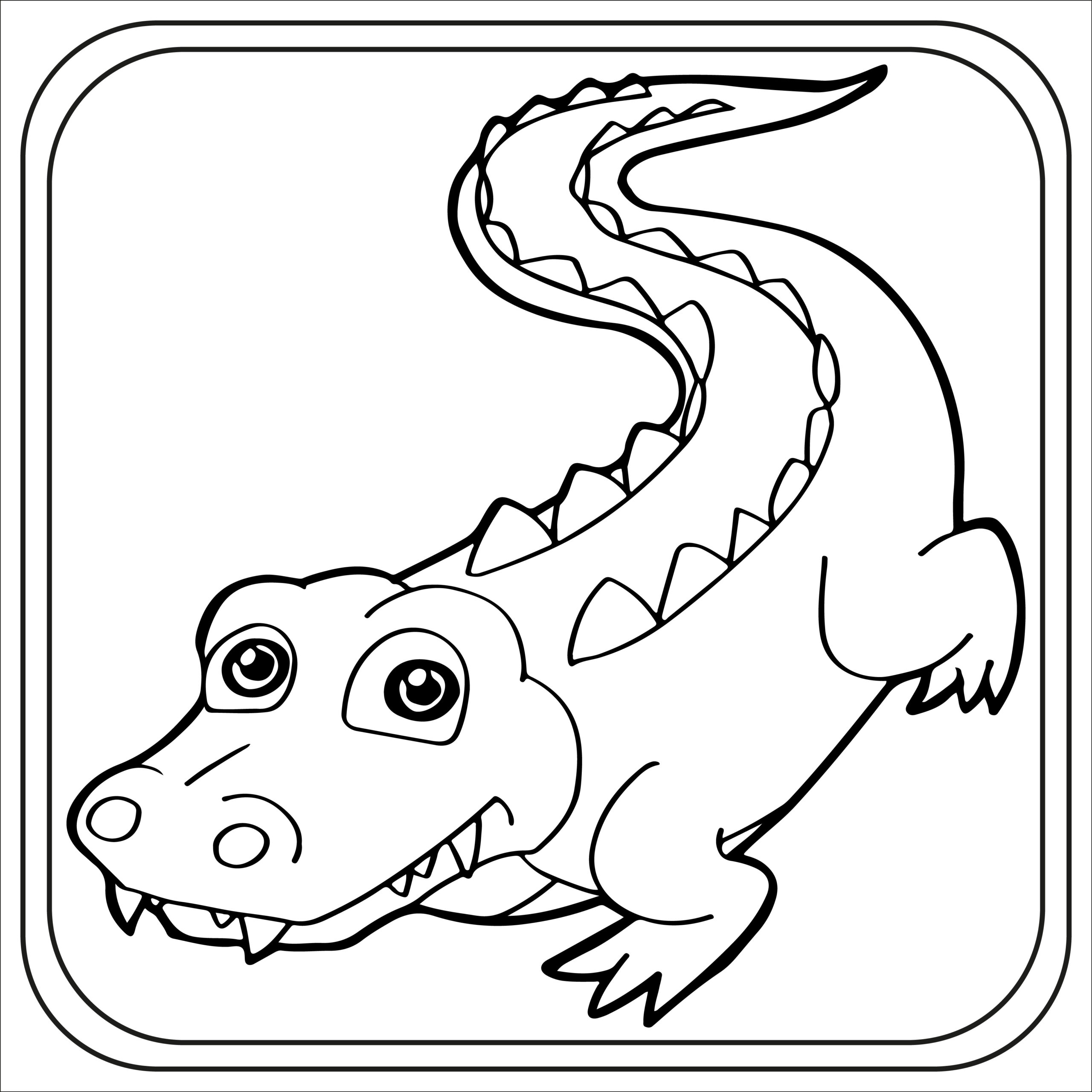 Coloring Pages Of Crocodiles