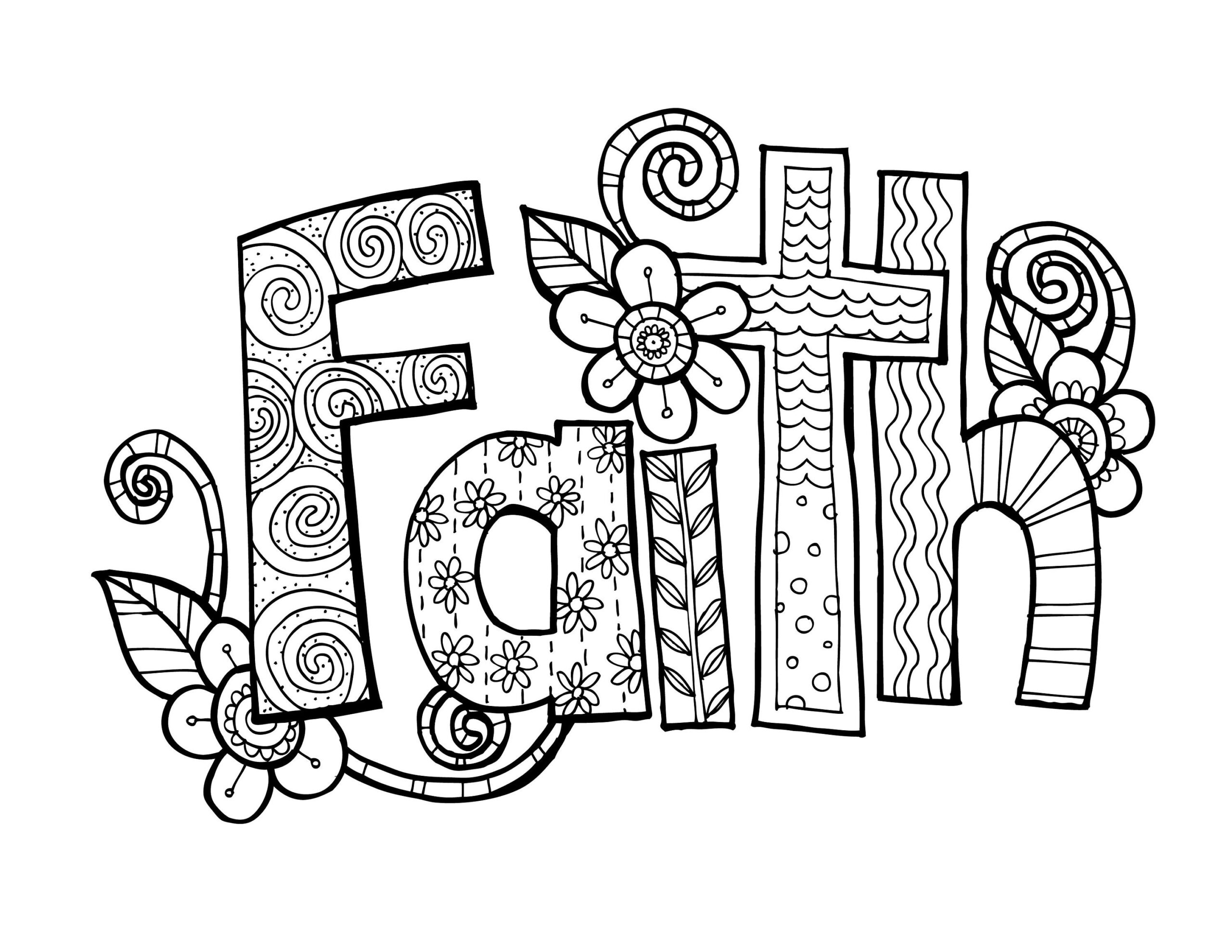 Coloring Pages Of Faith