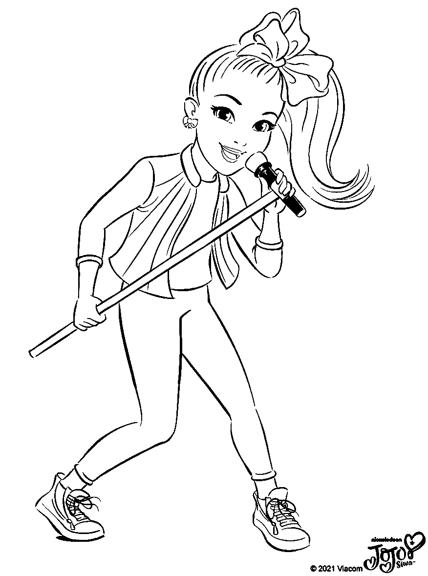Coloring Pages Of Jojo Siwa