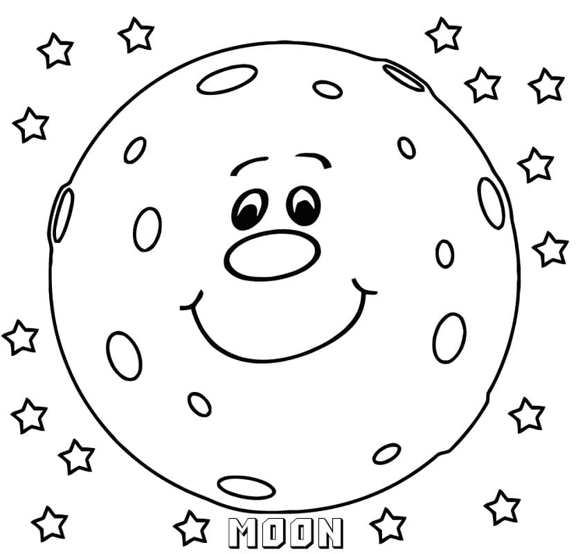 Coloring Pages Of Moon