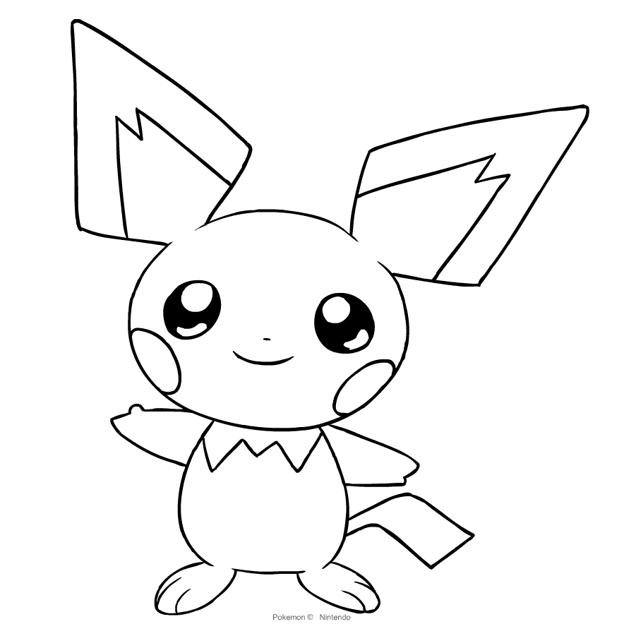 Coloring Pages Of Pichu