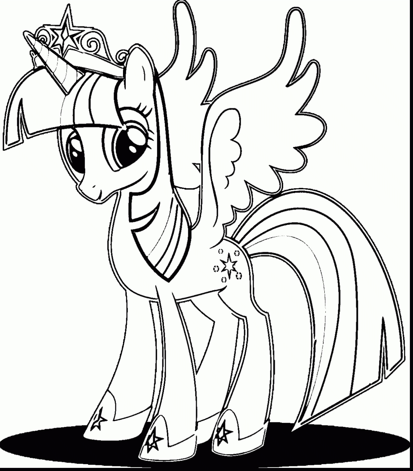Coloring Pages Of Princess Twilight Sparkle BubaKids