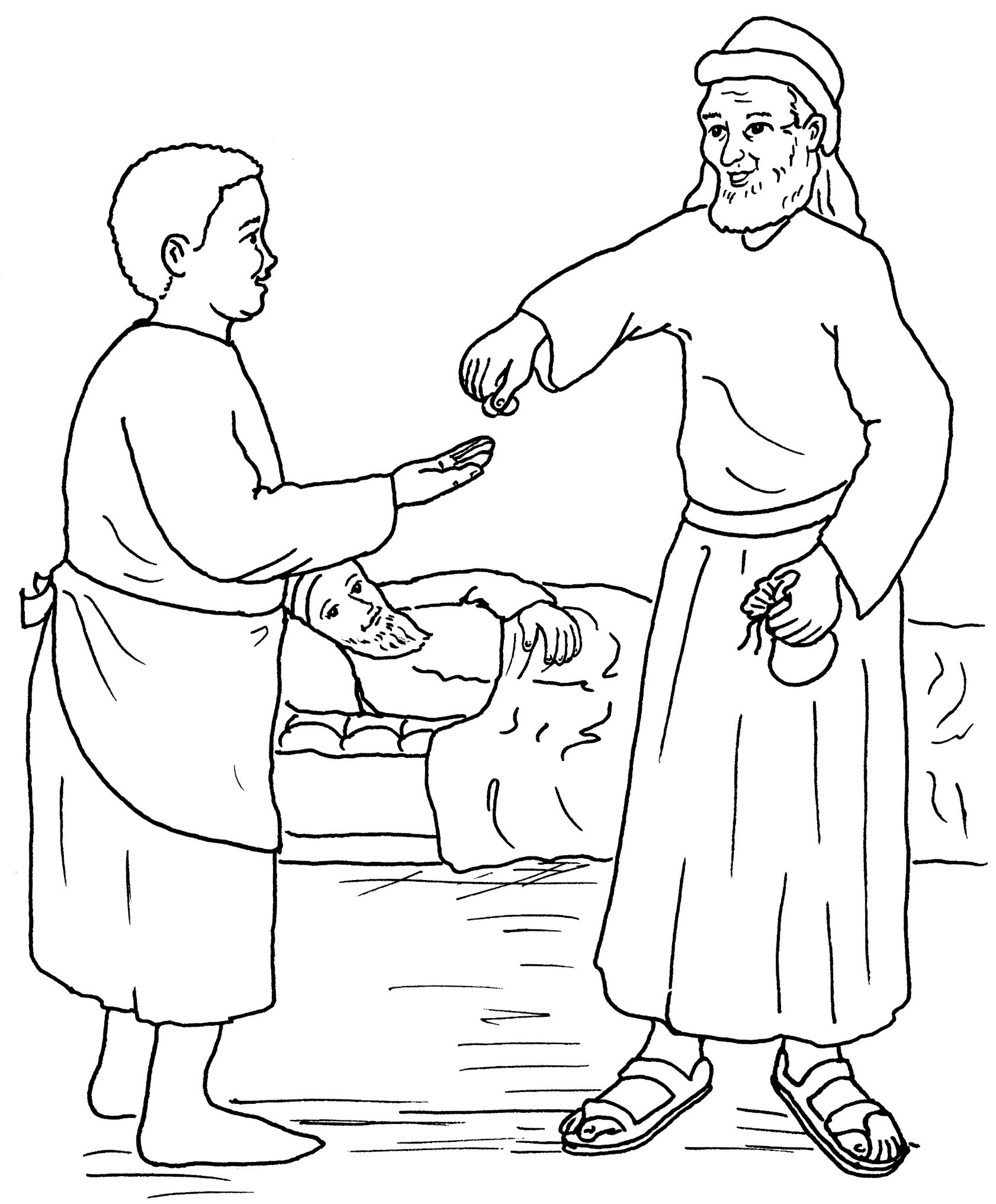 Coloring Pages Parable Of The Good Samaritan