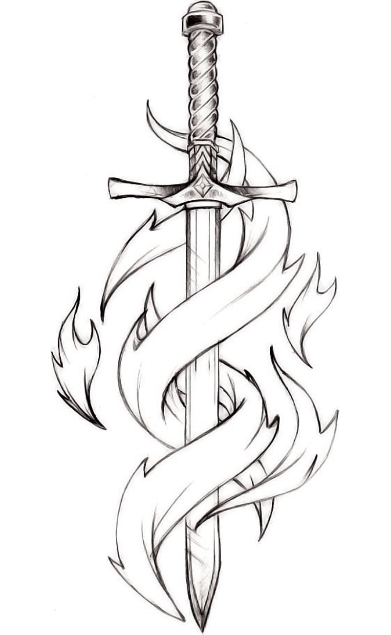 Sword Coloring Page