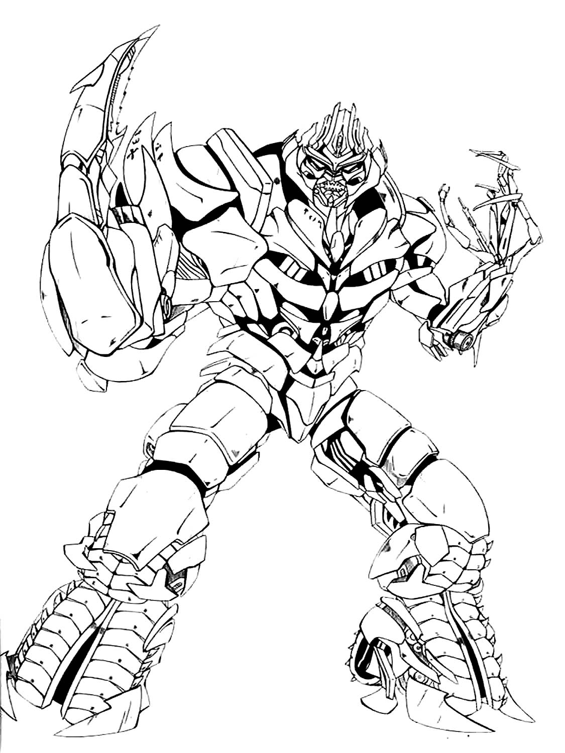 Coloring Pages Transformers 100 Best Images Free Printable