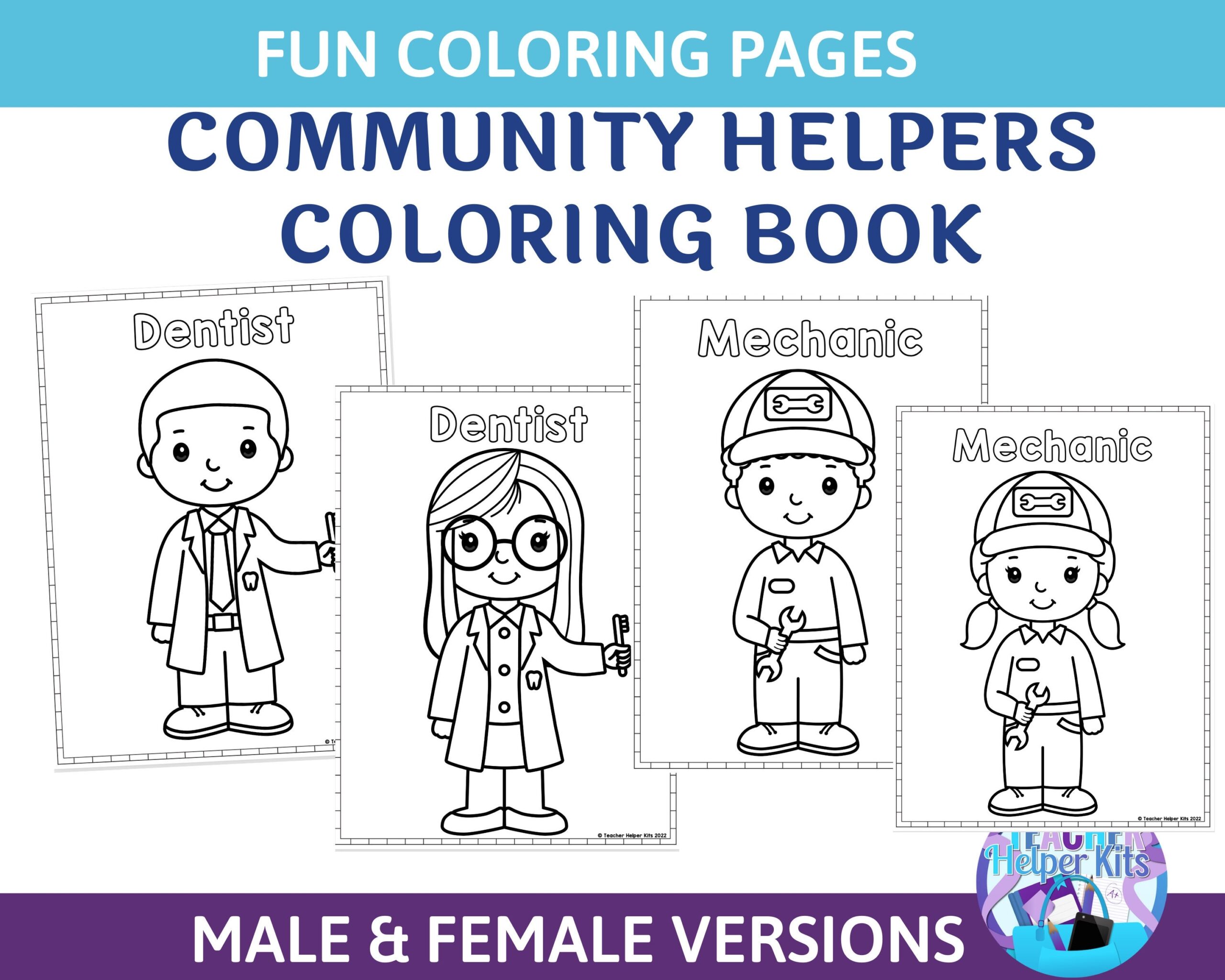 Community Helpers Coloring Pages Community Helpers Coloring Coloring For Kids K 2nd Grade