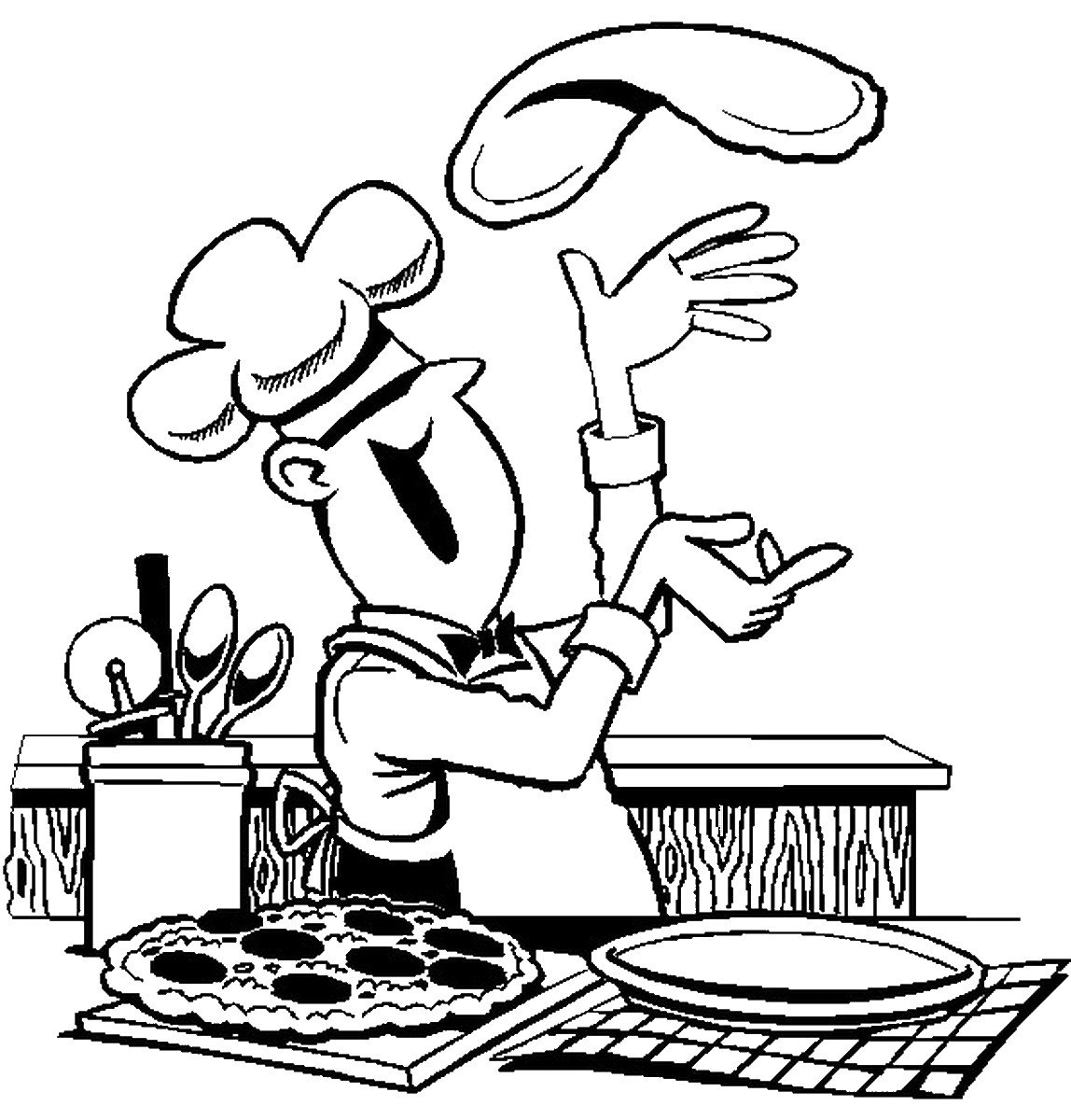 Cooking Baking Coloring Pages