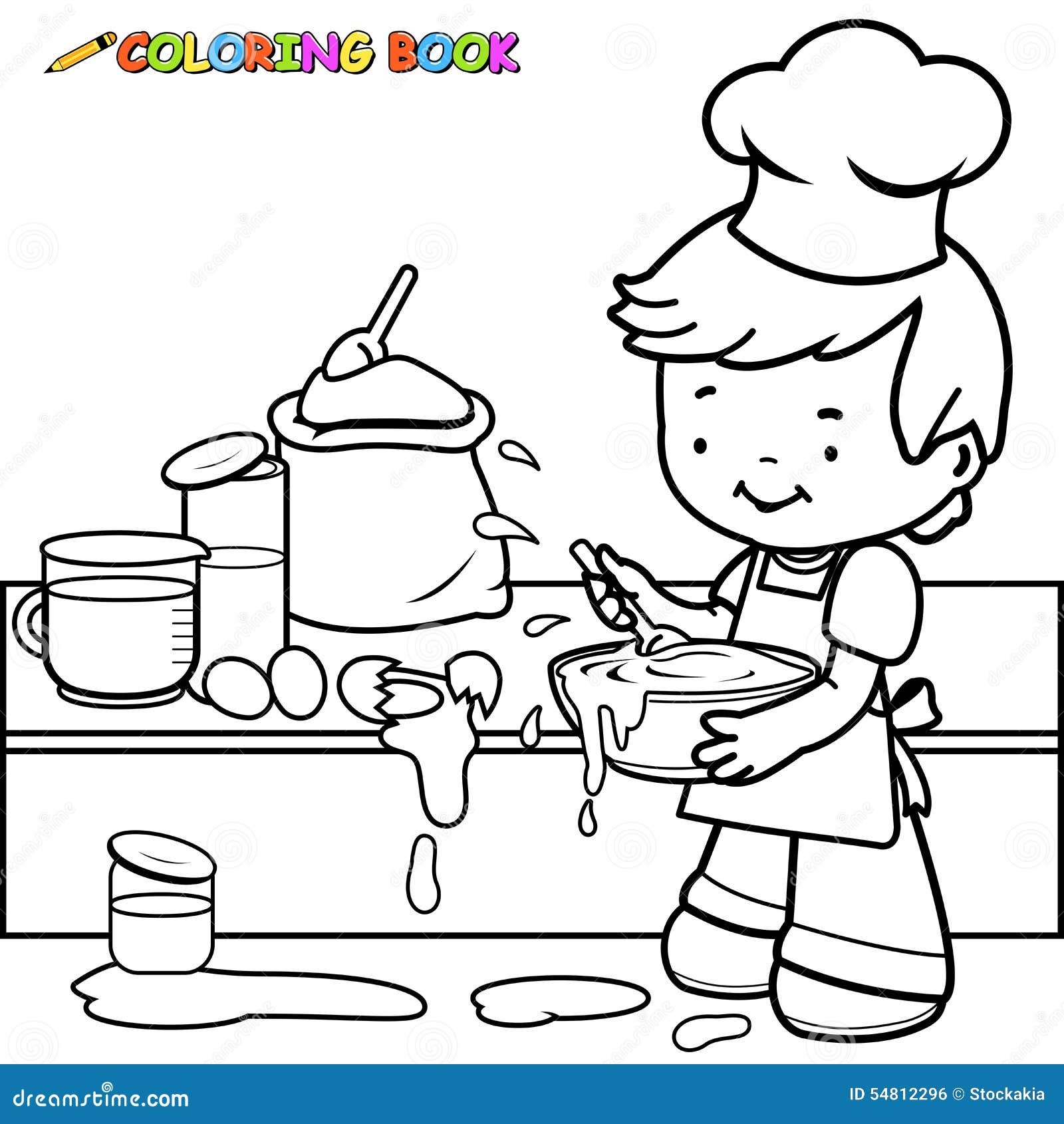 Cooking Coloring Coloring Pages