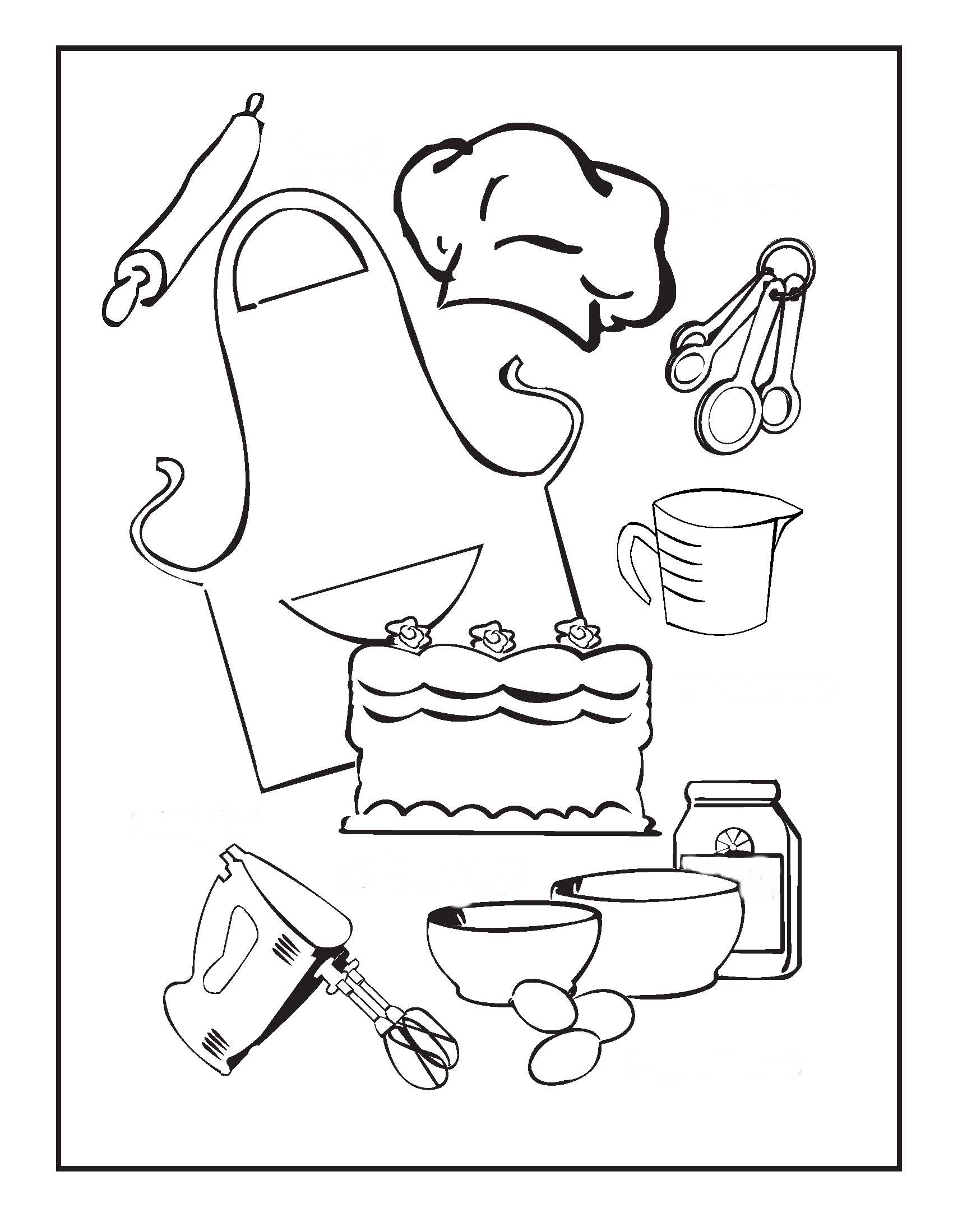 Cooking Coloring Pages To Download And Print For Free