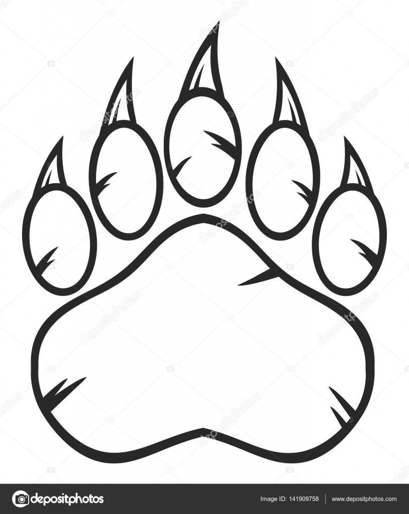 Cool Bear Paws Coloring Pages