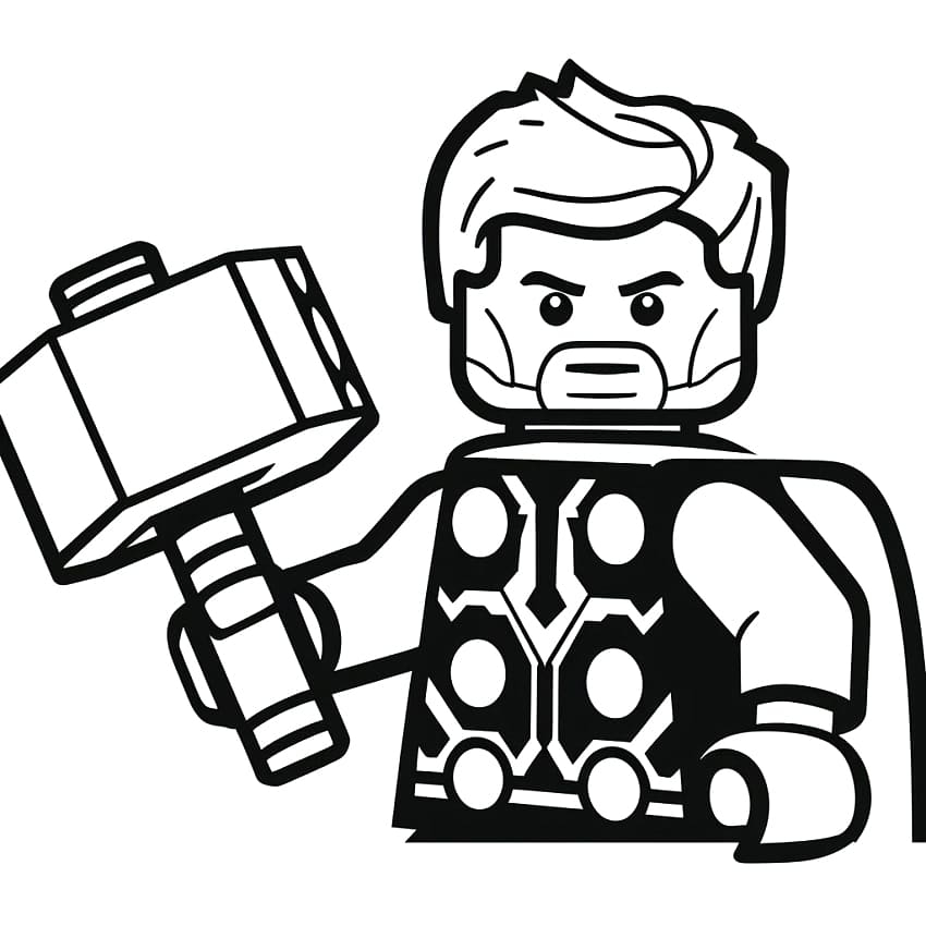 Cool Lego Thor Coloring Page Download Print Or Color Online For Free