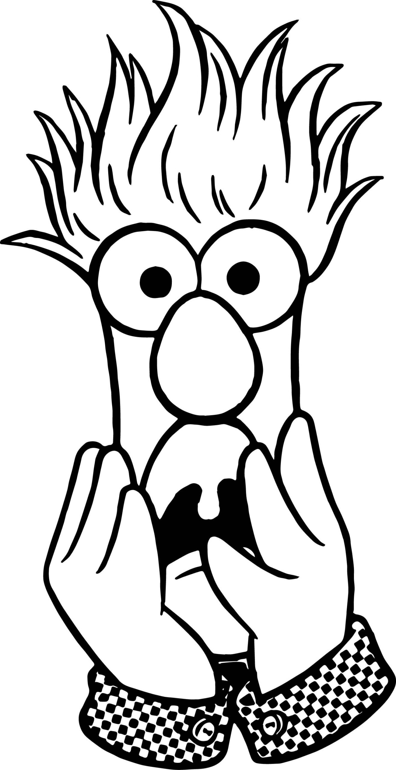 Cool The Muppets Muppets Beaker Fear Coloring Pages Baby Coloring Pages Disney Coloring Pages