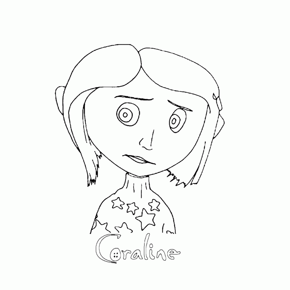 Coraline Coloring Pages Books 100 FREE And Printable