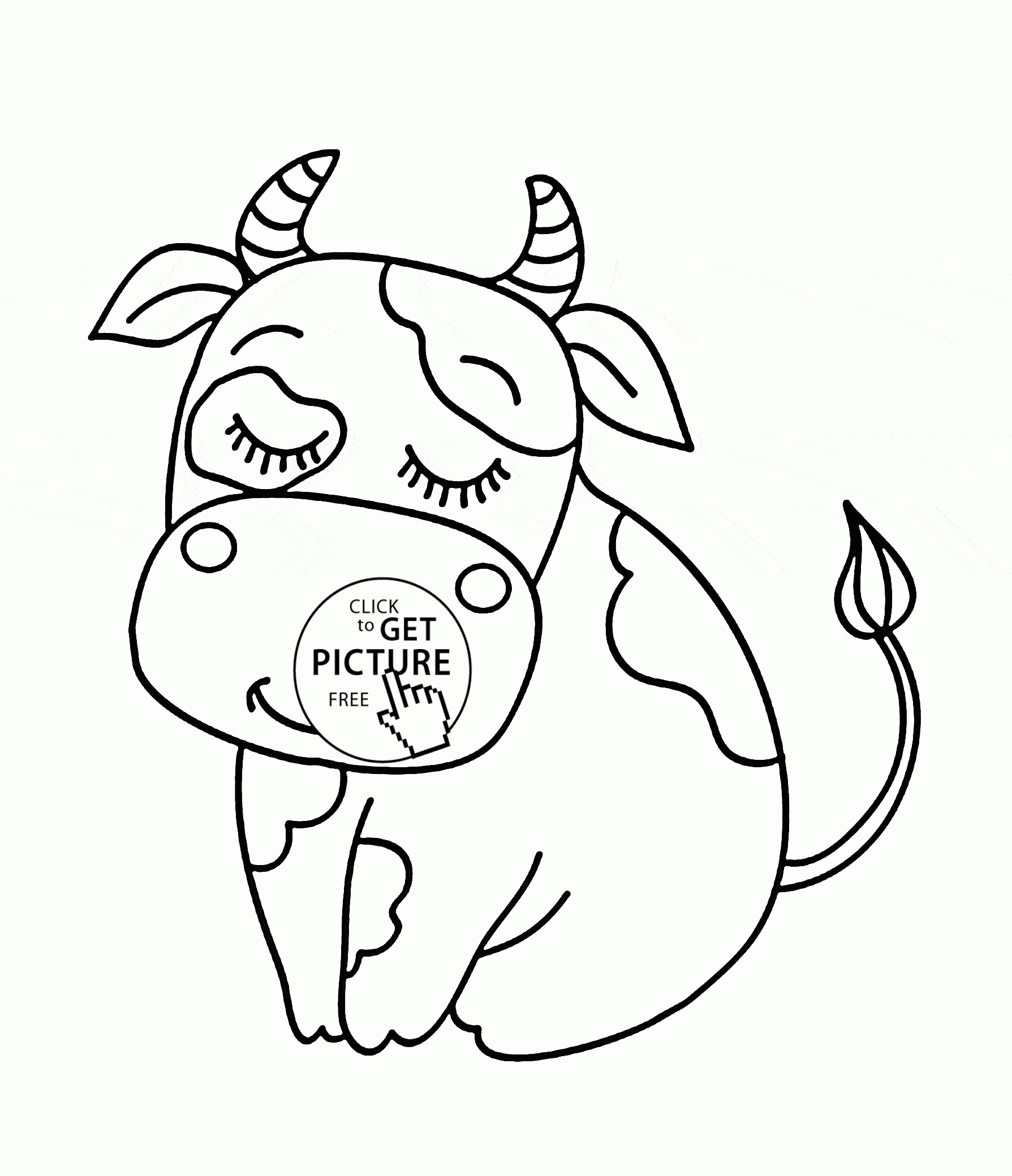 Cow Coloring Pages