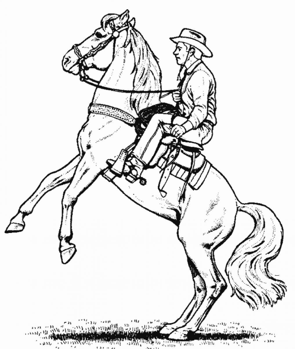 Cowgirl And Horse Coloring Pages At GetColorings Free Printable Colorings Pages To Print
