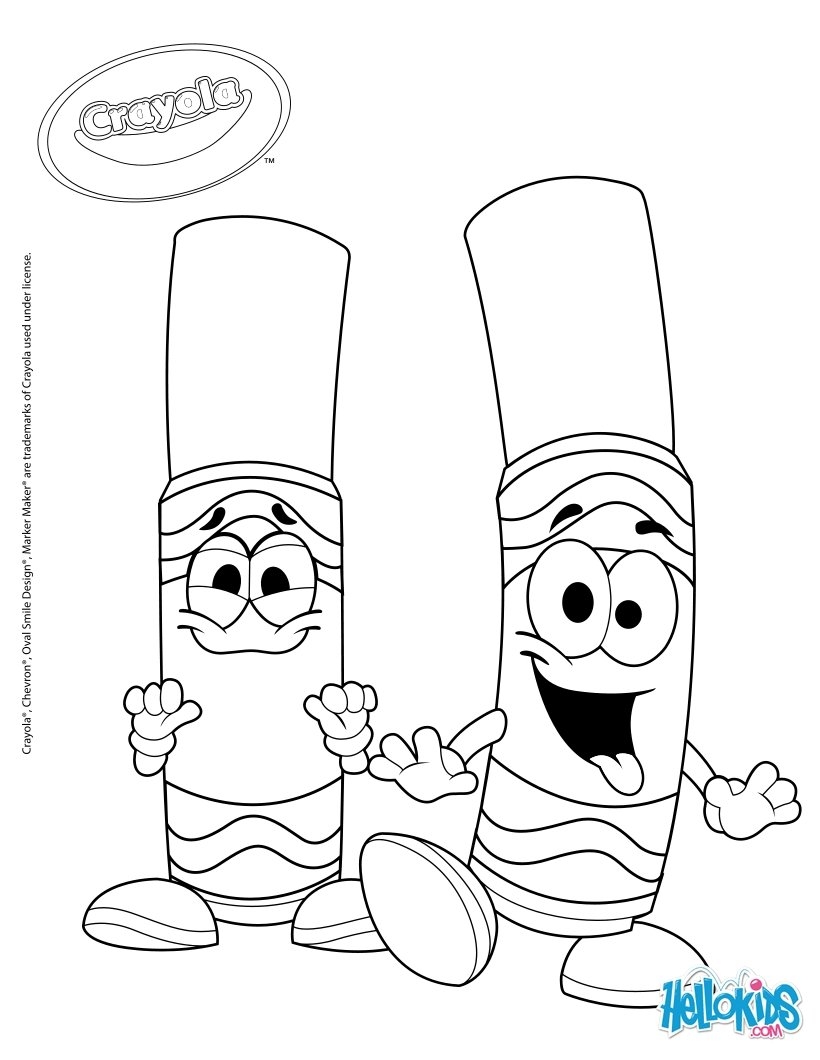 Crayola 4 Coloring Pages Hellokids