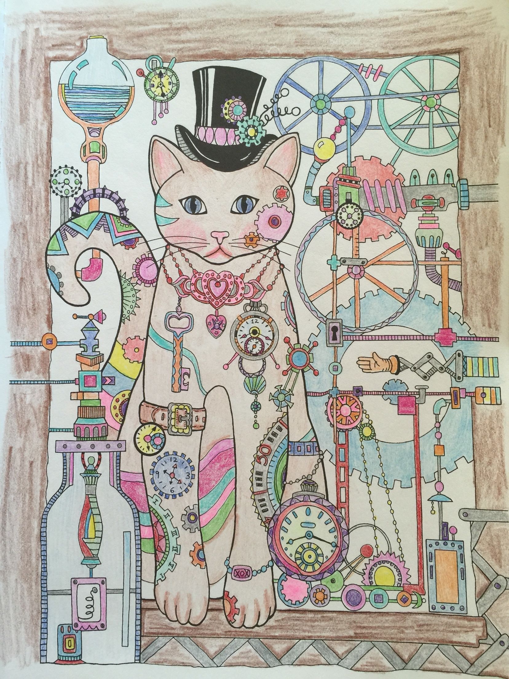 Creative Cats By Marjorie Sarnat Cat Coloring Book Coloring Book Art Kitten Coloring Book